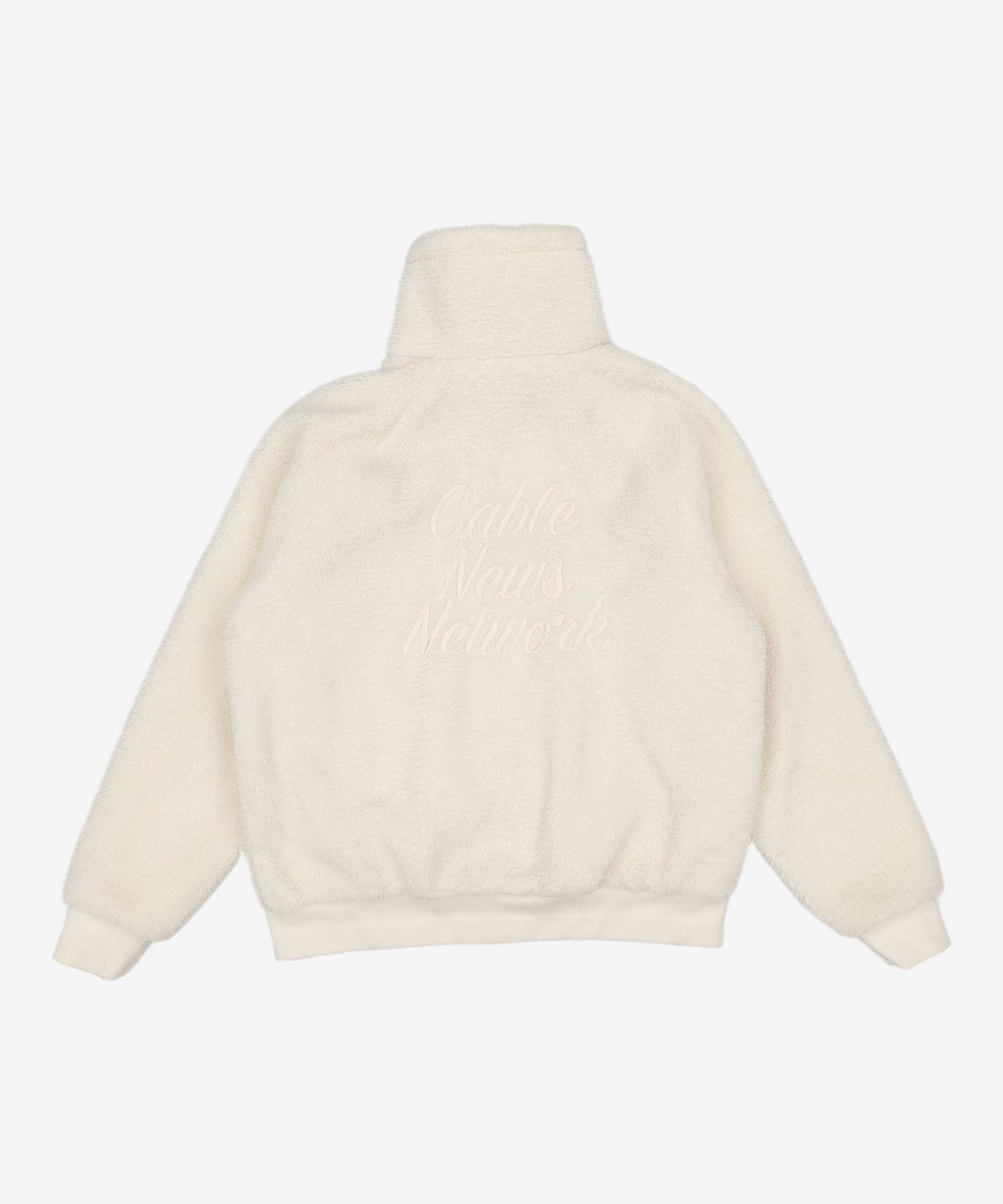 씨엔엔 어패럴(CNN APPAREL) 스타일 여성 숏 쉐르파 플리스 재킷 IVORY XS