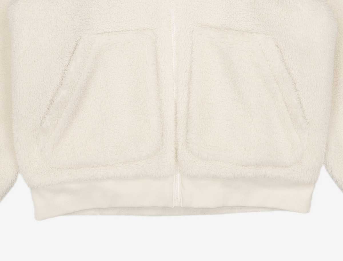 씨엔엔 어패럴(CNN APPAREL) 스타일 여성 숏 쉐르파 플리스 재킷 IVORY XS