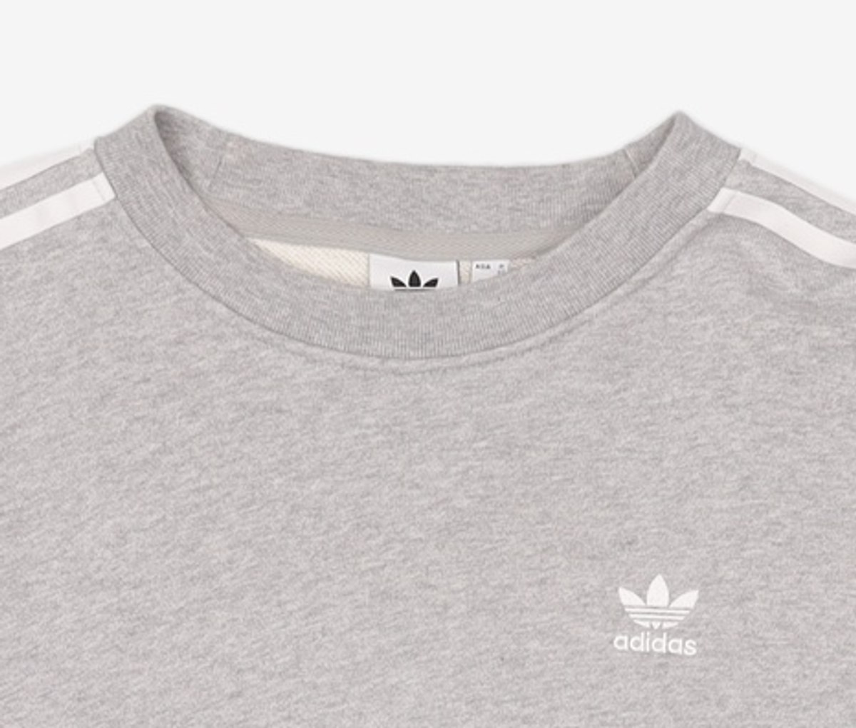 아디다스(ADIDAS) 오버사이즈 스웨트셔츠 - 그레이 / H33538 XS
