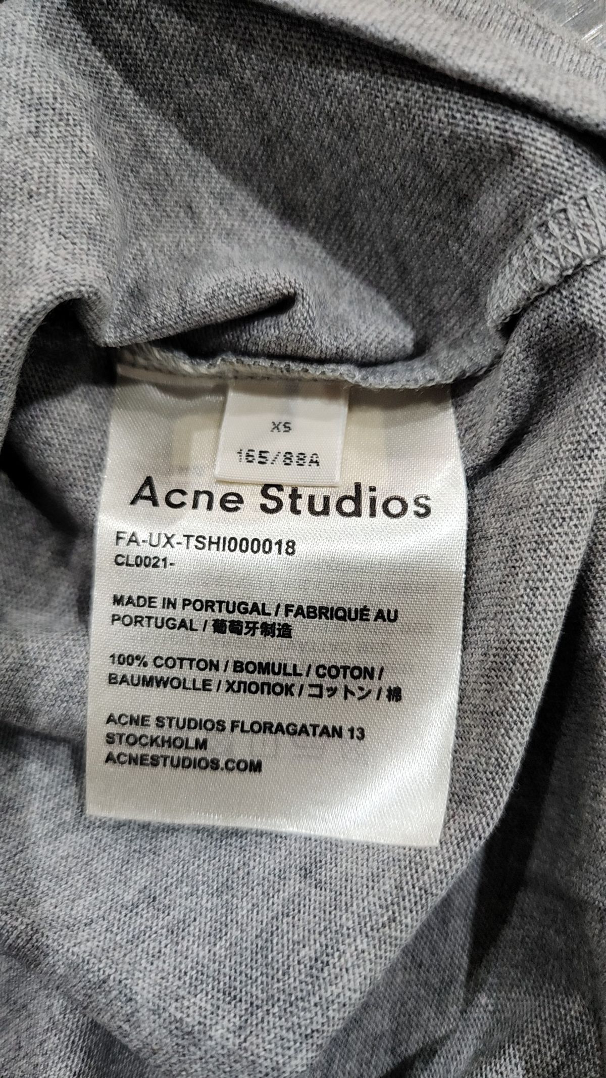 아크네 스튜디오(ACNE STUDIOS) 긴소매 티셔츠 XS