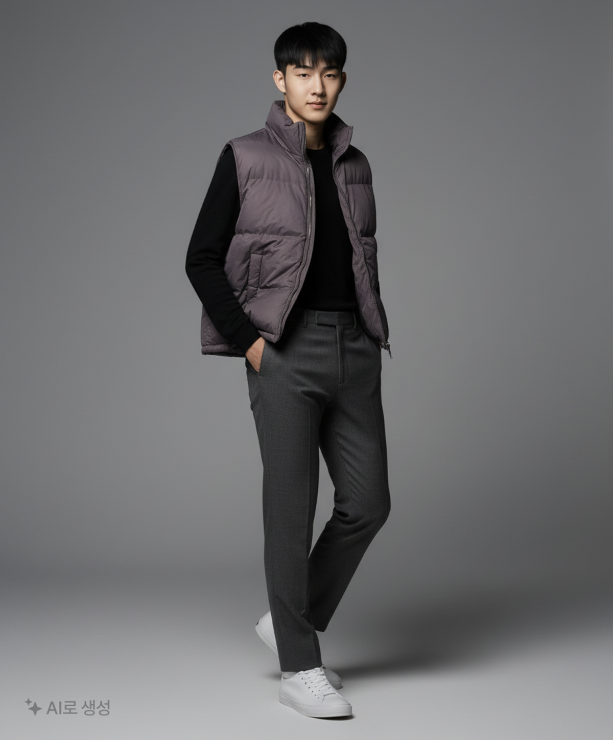 토피(TOFFEE) 오버 패딩 베스트 집업 (BLACK) M