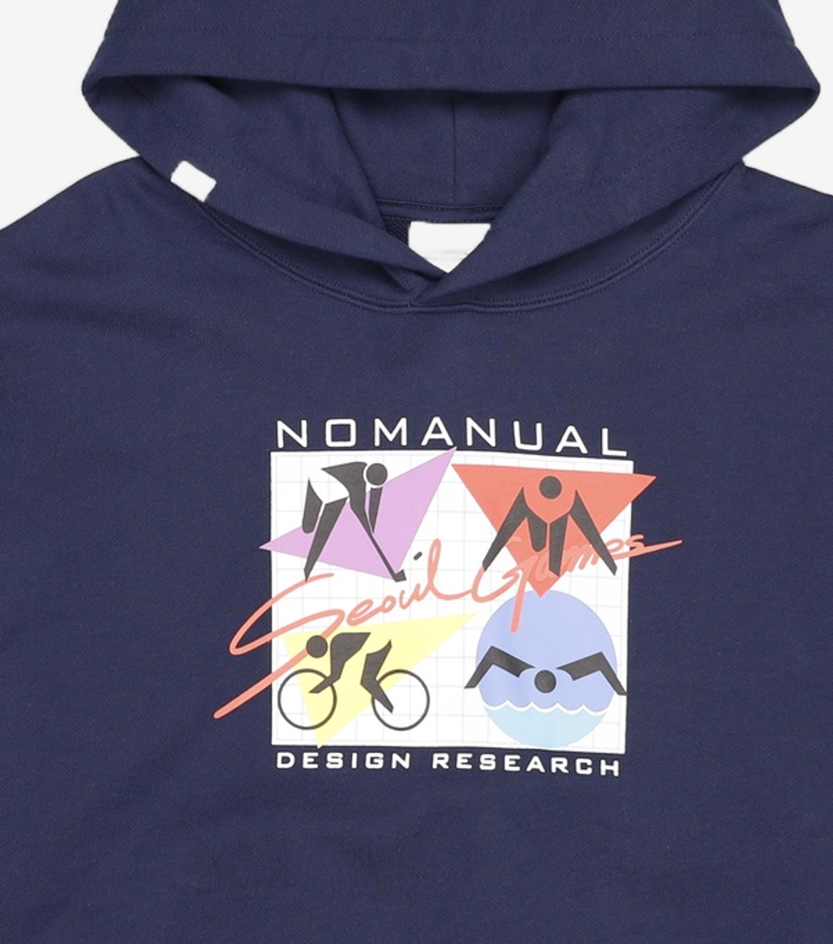 노매뉴얼(NOMANUAL) SEOUL GAMES HOODIE - DARK NAVY 95