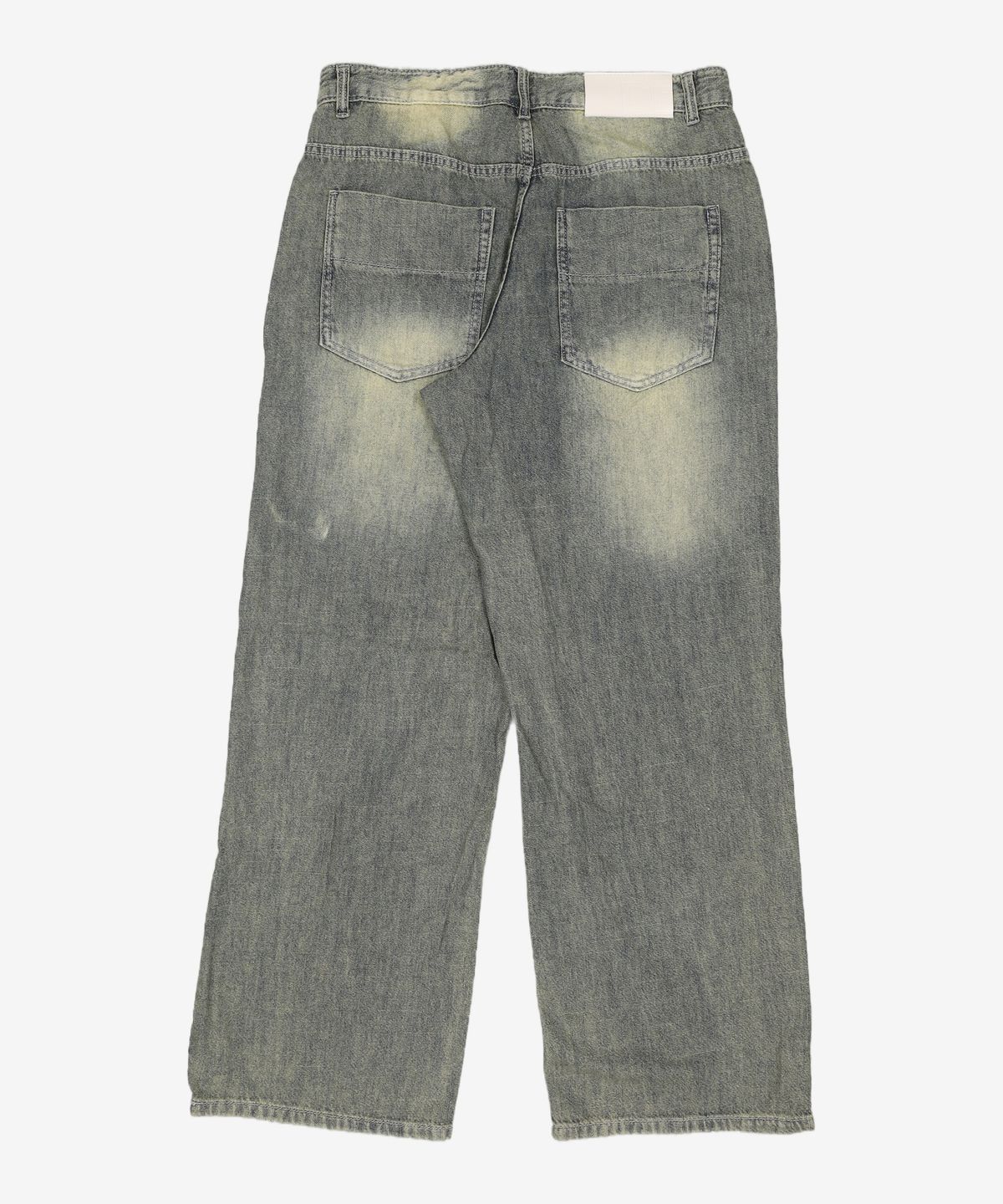 데케트(DECET) [린넨라이크]Linen Like Mid Rise Wide Jeans DCPT039Black 32