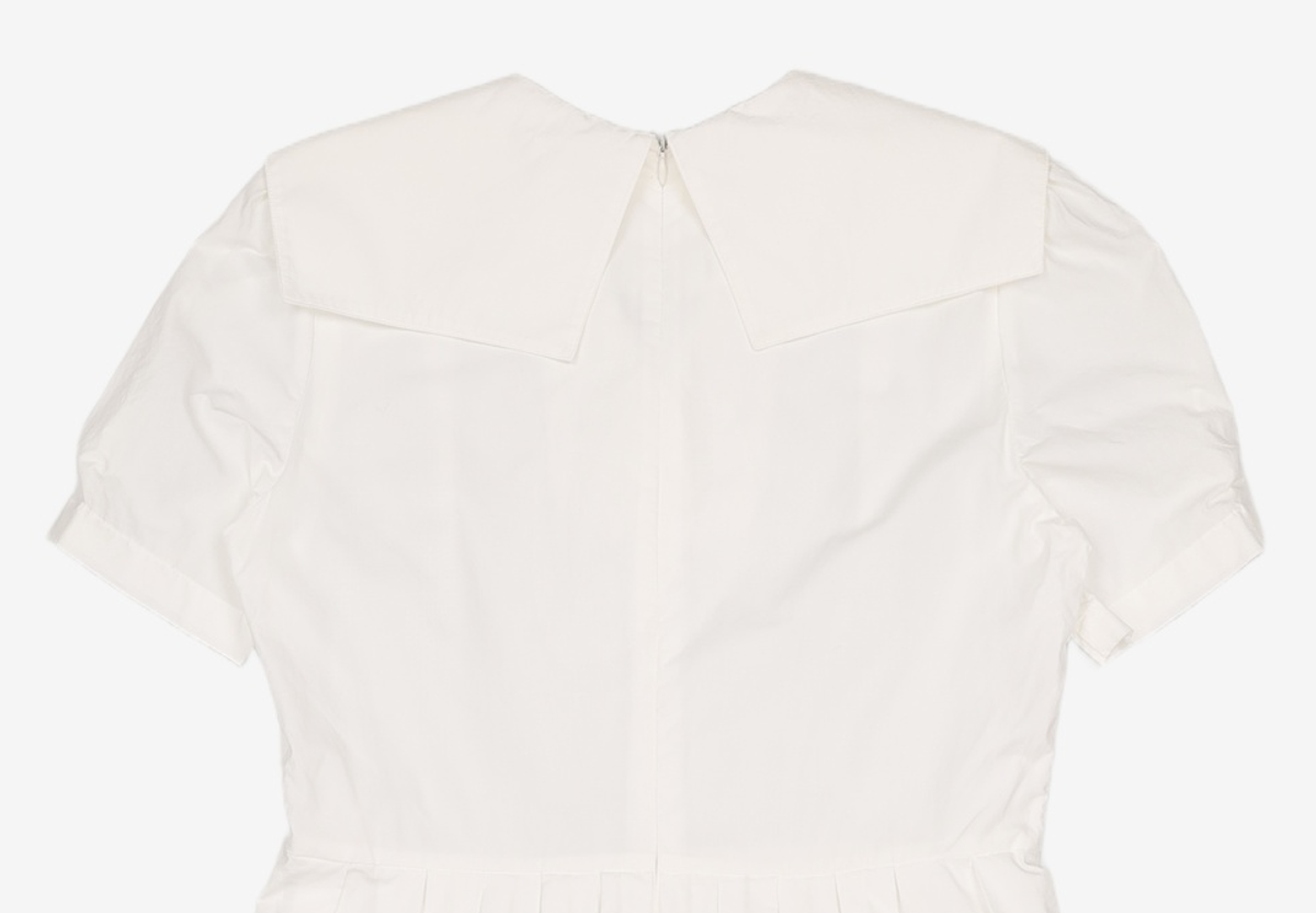 비뮤즈맨션(BEMUSE MANSION) Sailor collar tuck dress - White FREE