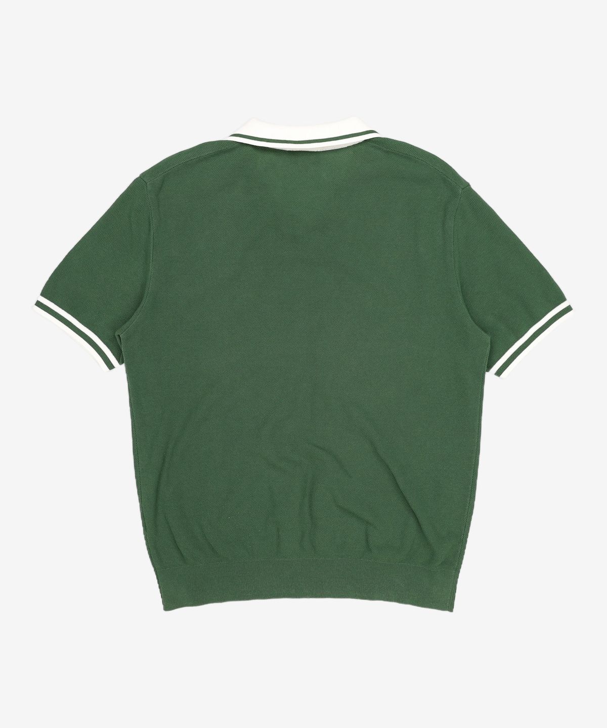라코스테(LACOSTE) 남성 배색 카라 스웨터 폴로 [그린] 105