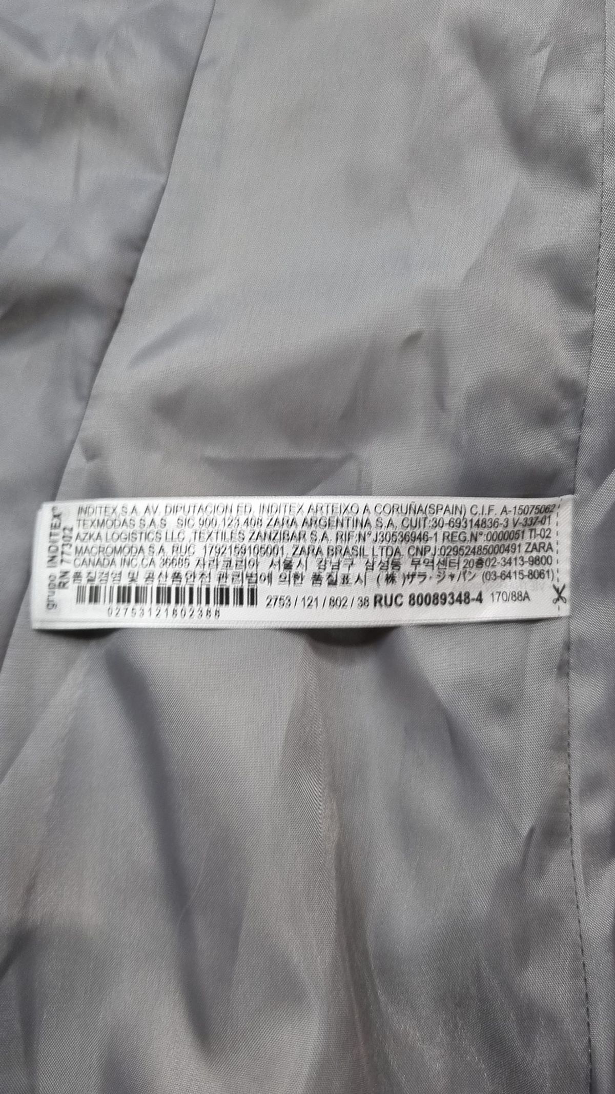 자라(ZARA) 슈트/블레이저 재킷 170/88A