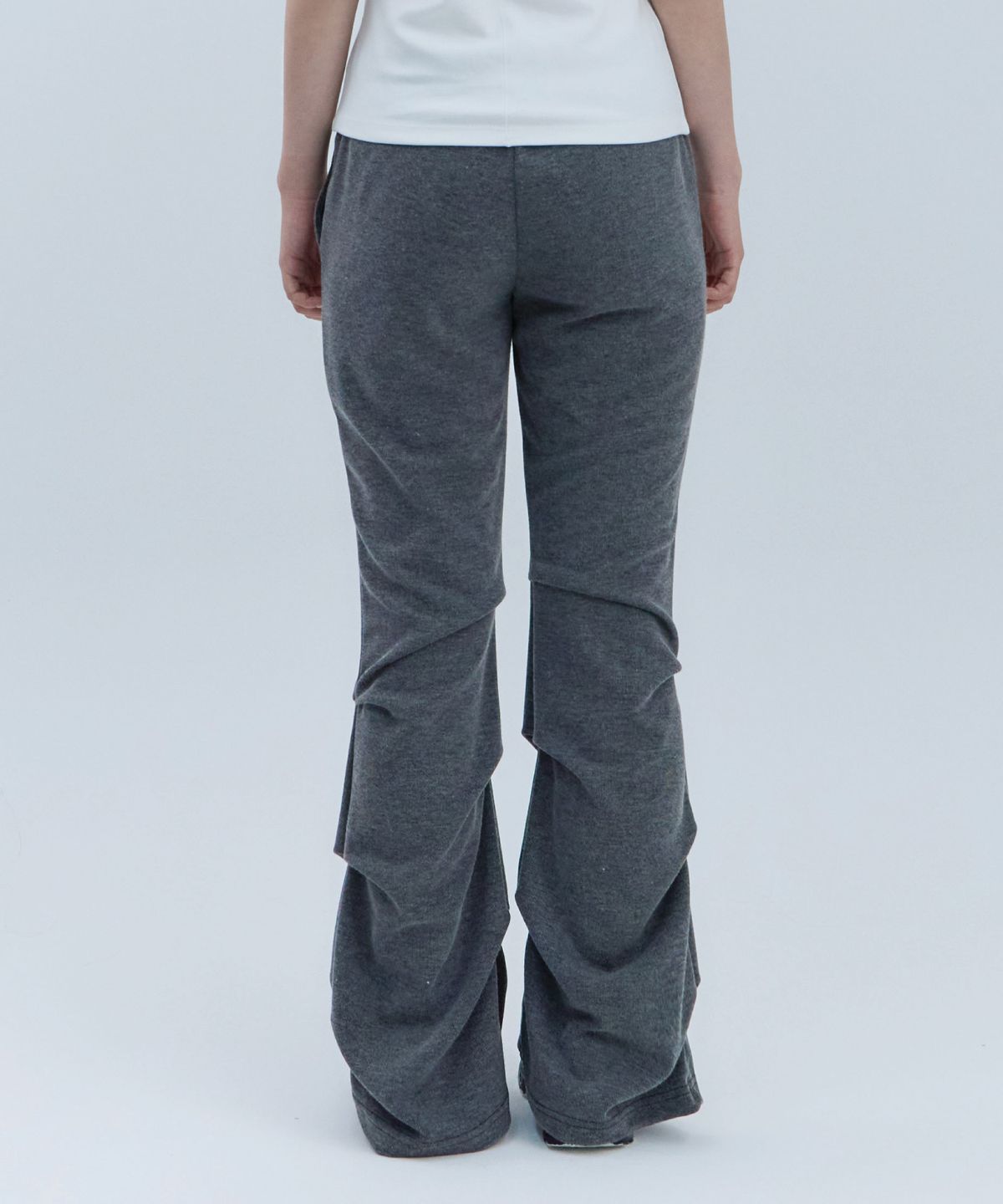 고리(GORI) Bootcut Shirring Pants (charcoal)