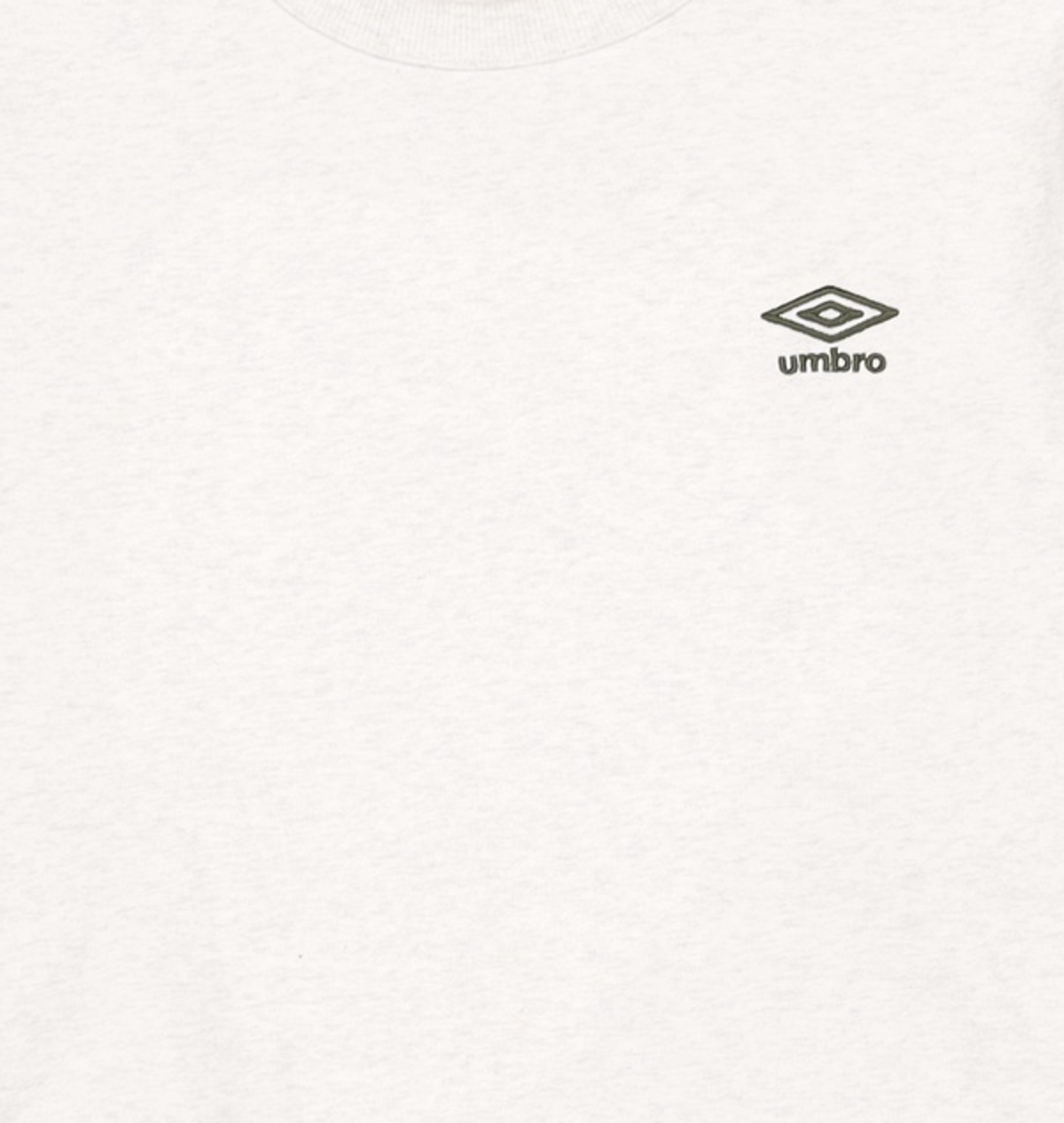 엄브로(UMBRO) 에센셜 스몰로고 맨투맨 오트밀 그레이(UP123CFS19) 100