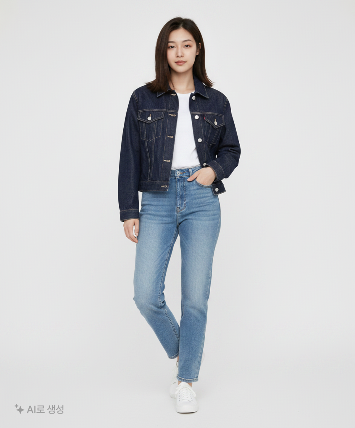 오디너리 홀리데이(ORDINARY HOLIDAY) 생지데님자켓 RAW DENIM JACKET FREE