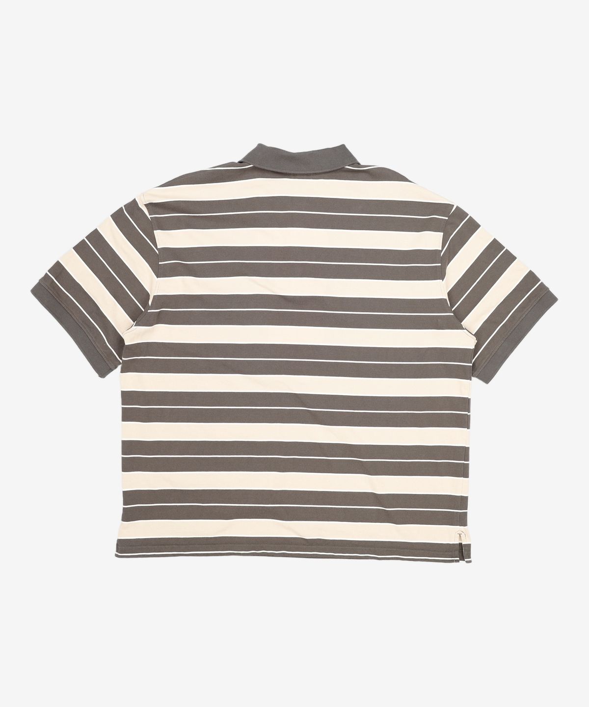 모이프(MOIF) [SS26] WIDE POLO H/S SHIRT / OLIVE MULTI STRIPE 2XL