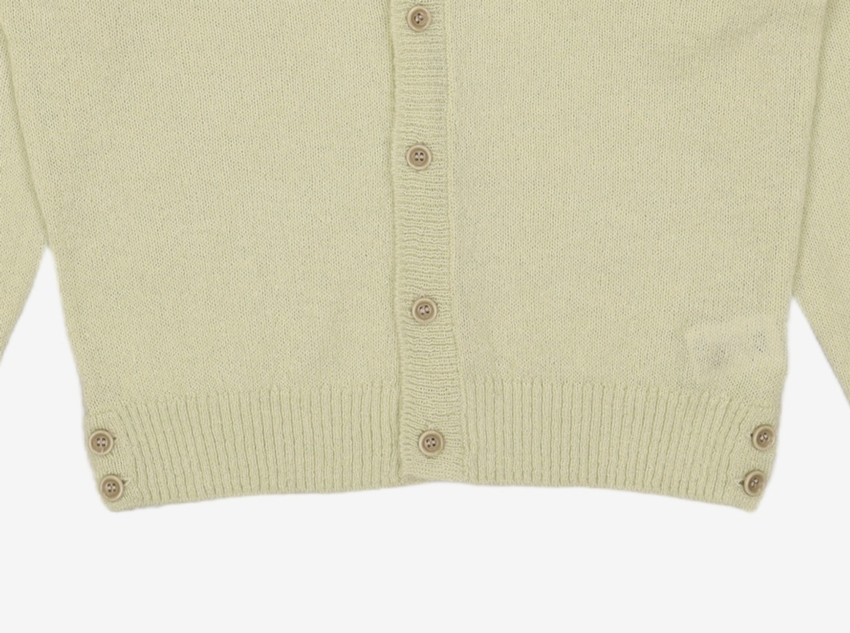 웰빙익스프레스(WELLBEING EXPRESS) Logo Patch Hairy Cardigan Mint S