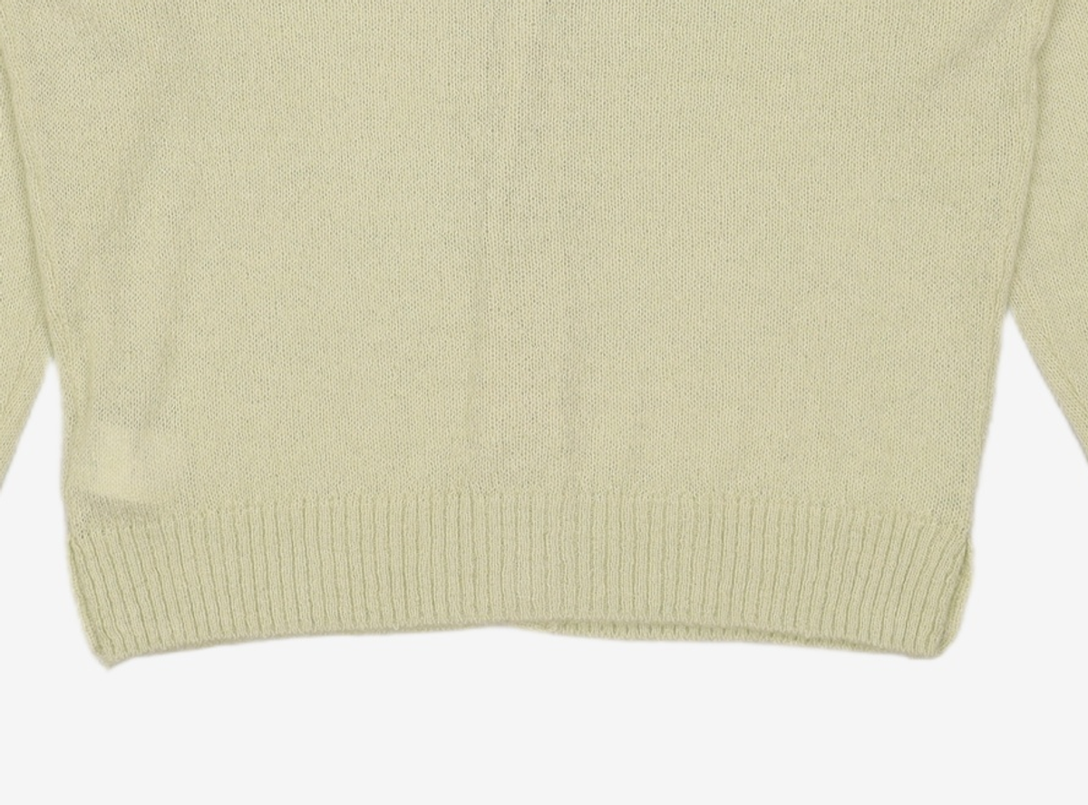 웰빙익스프레스(WELLBEING EXPRESS) Logo Patch Hairy Cardigan Mint S