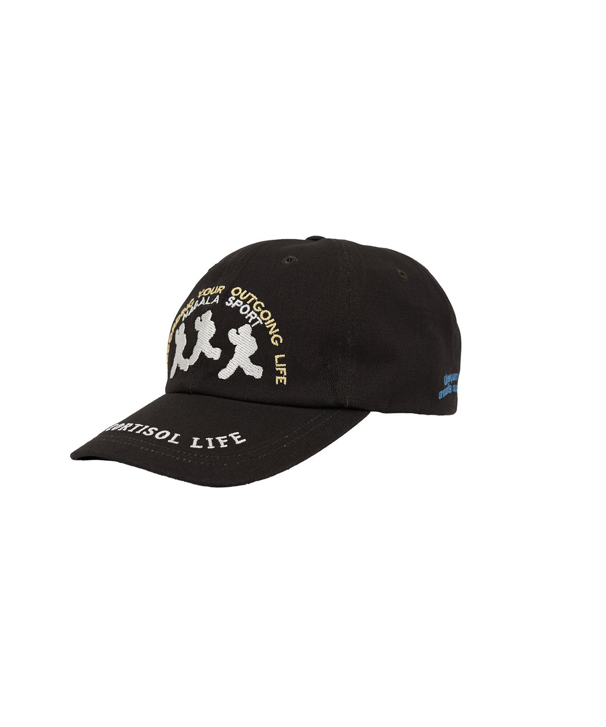 초록스튜디오(CHOROK STUDIO) Three People Low Cortisol Ball Cap (Purple Brown)