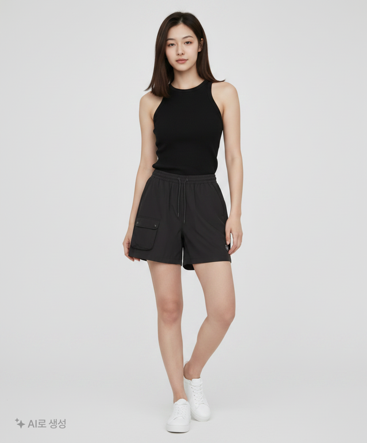 골든베어(GOLDEN BEAR) Stretch Woven Pocket Shorts (For women)_G5PAM24581BKX WM