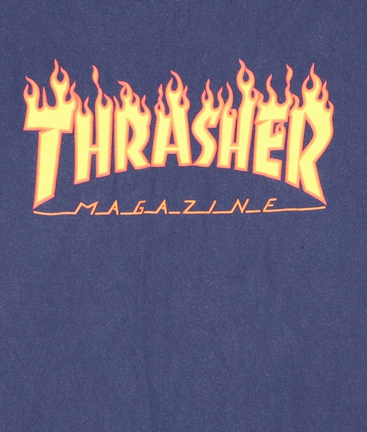 트레셔(THRASHER) 플레임 반팔 티셔츠 다크 네이비 M