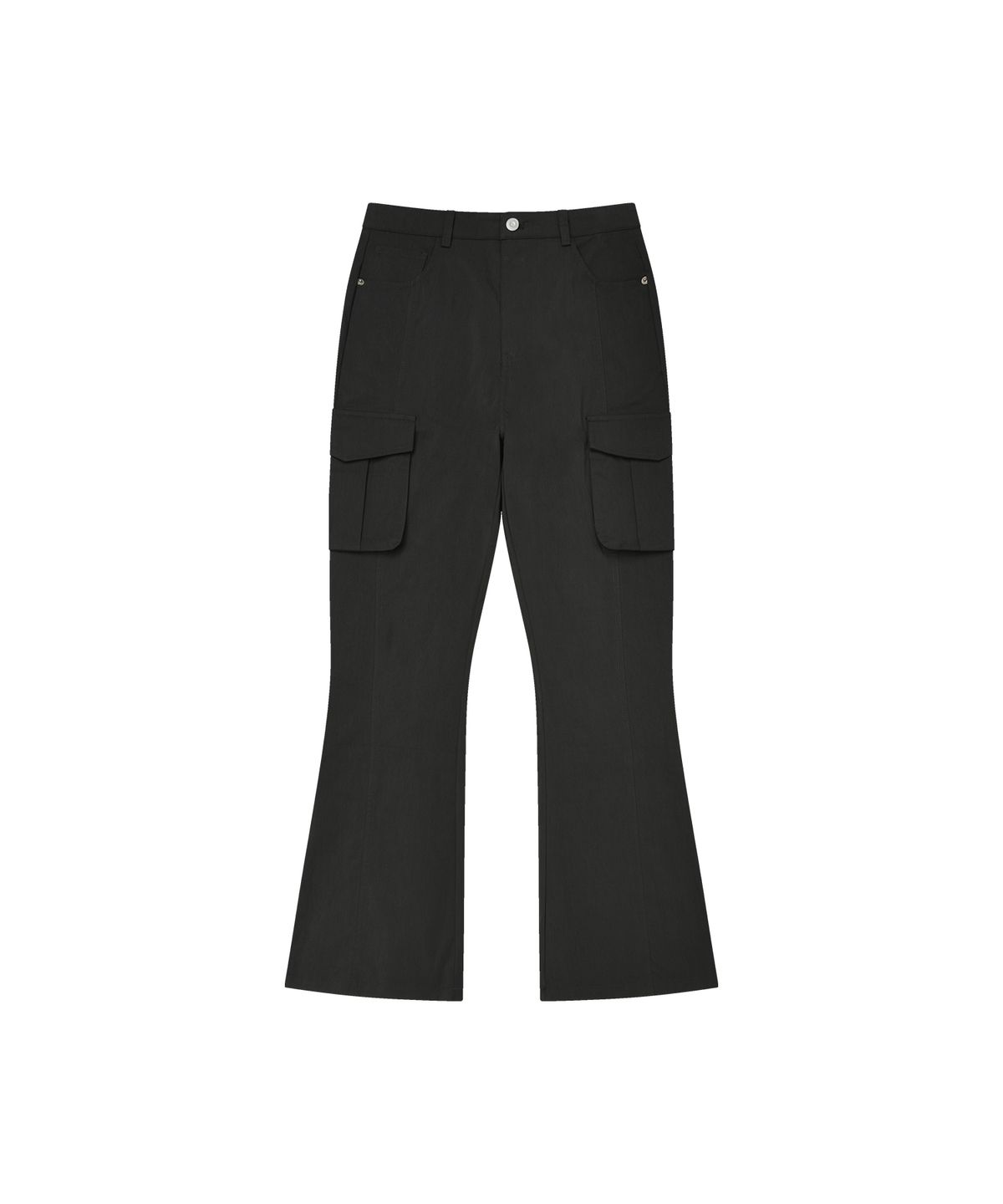 엘엠알(LMR) 로우라이즈 카고 플레어 팬츠 DARK GREY