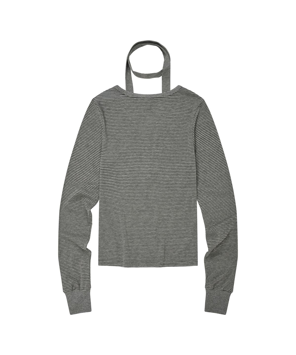 엘엠알(LMR) 초커 스트라이프 헨리넥 긴팔 티셔츠 LIGHT GREY