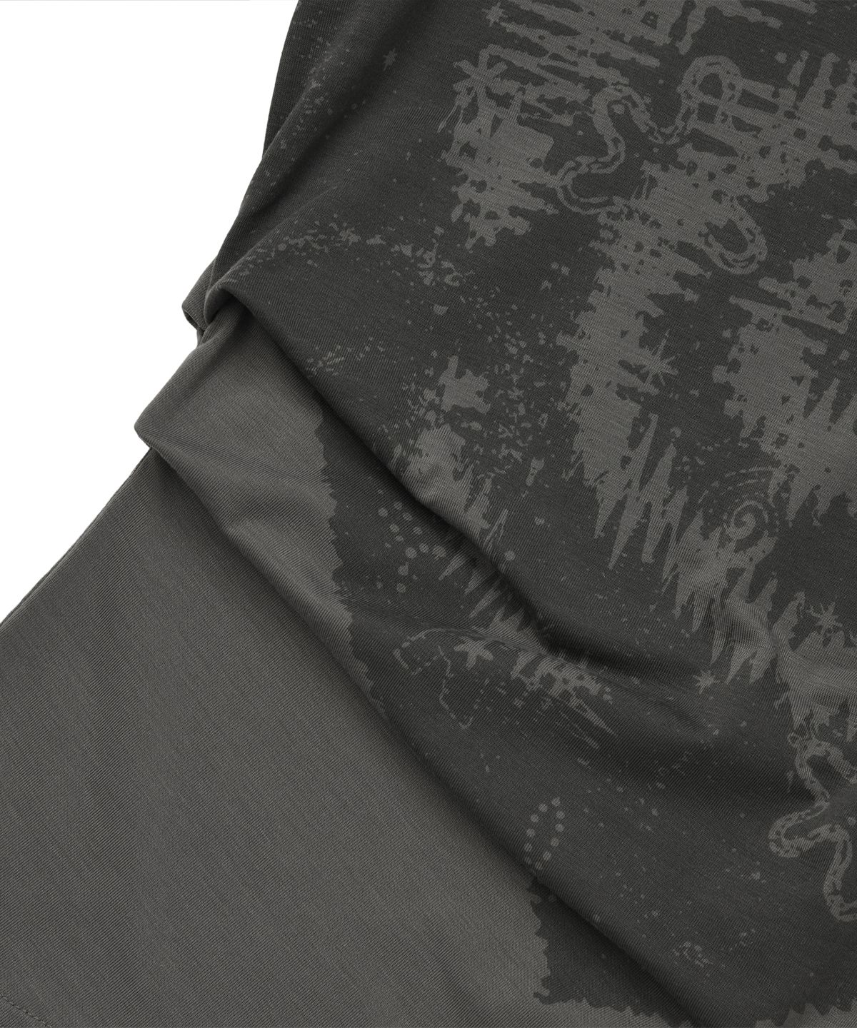 엘엠알(LMR) 빈티지 스월 그래픽 긴팔 티셔츠 DARK GREY