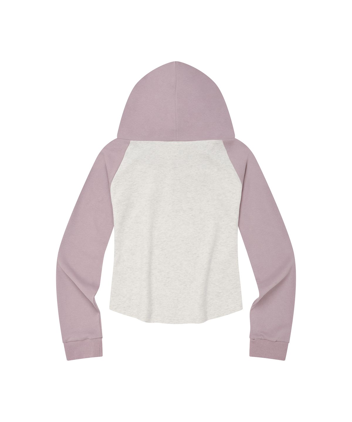 엘엠알(LMR) 오프숄더 레터링 그래픽 후드 긴팔 티셔츠 PURPLE PINK