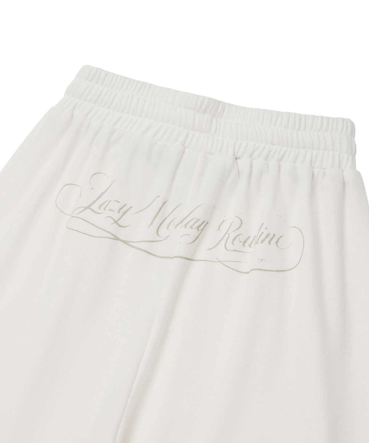 엘엠알(LMR) 스터드 레터링 배색 트레이닝 팬츠 IVORY