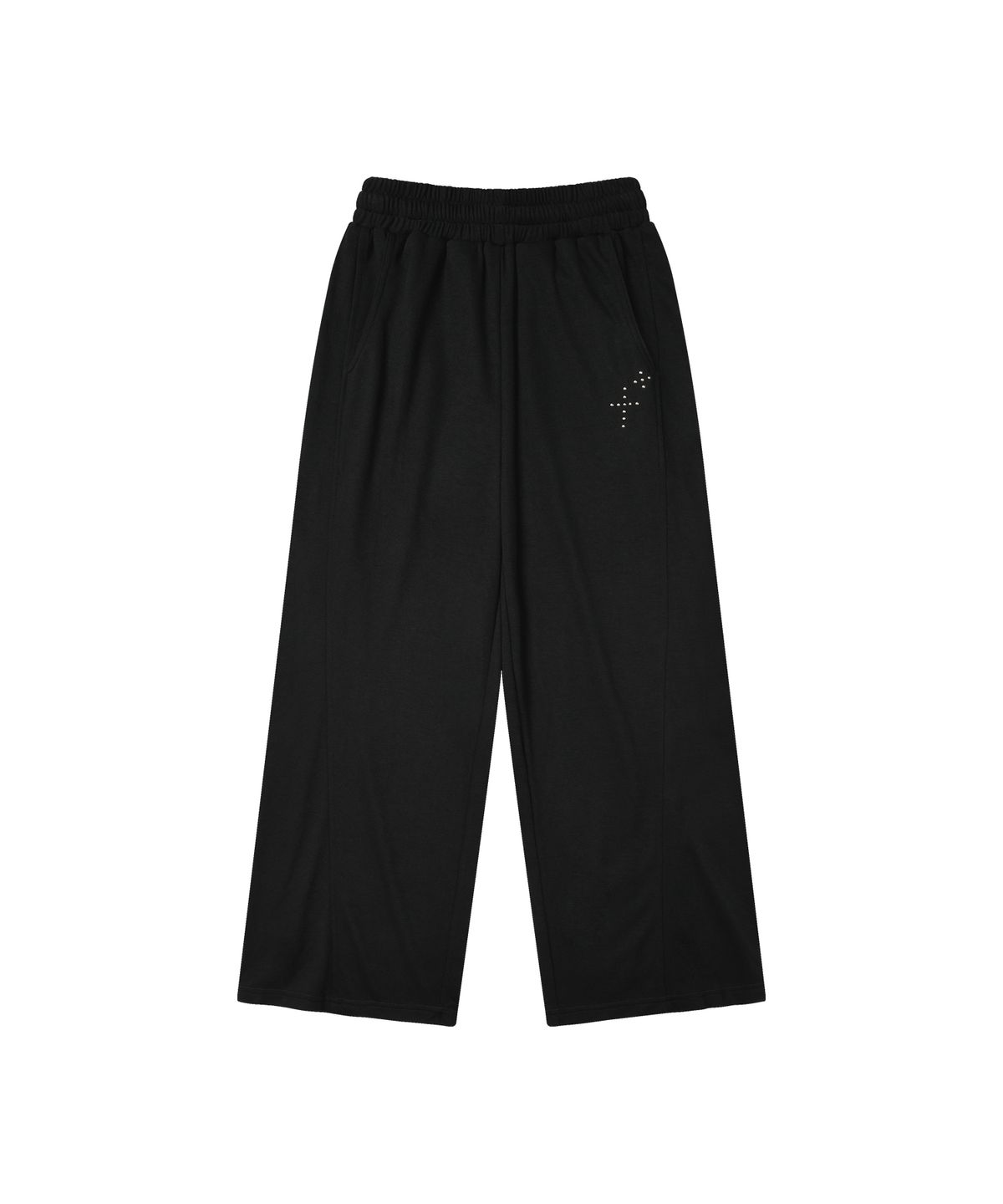 엘엠알(LMR) [SET] 스터드 하이넥 투웨이 퍼 후드집업 트레이닝 팬츠 셋업 BLACK