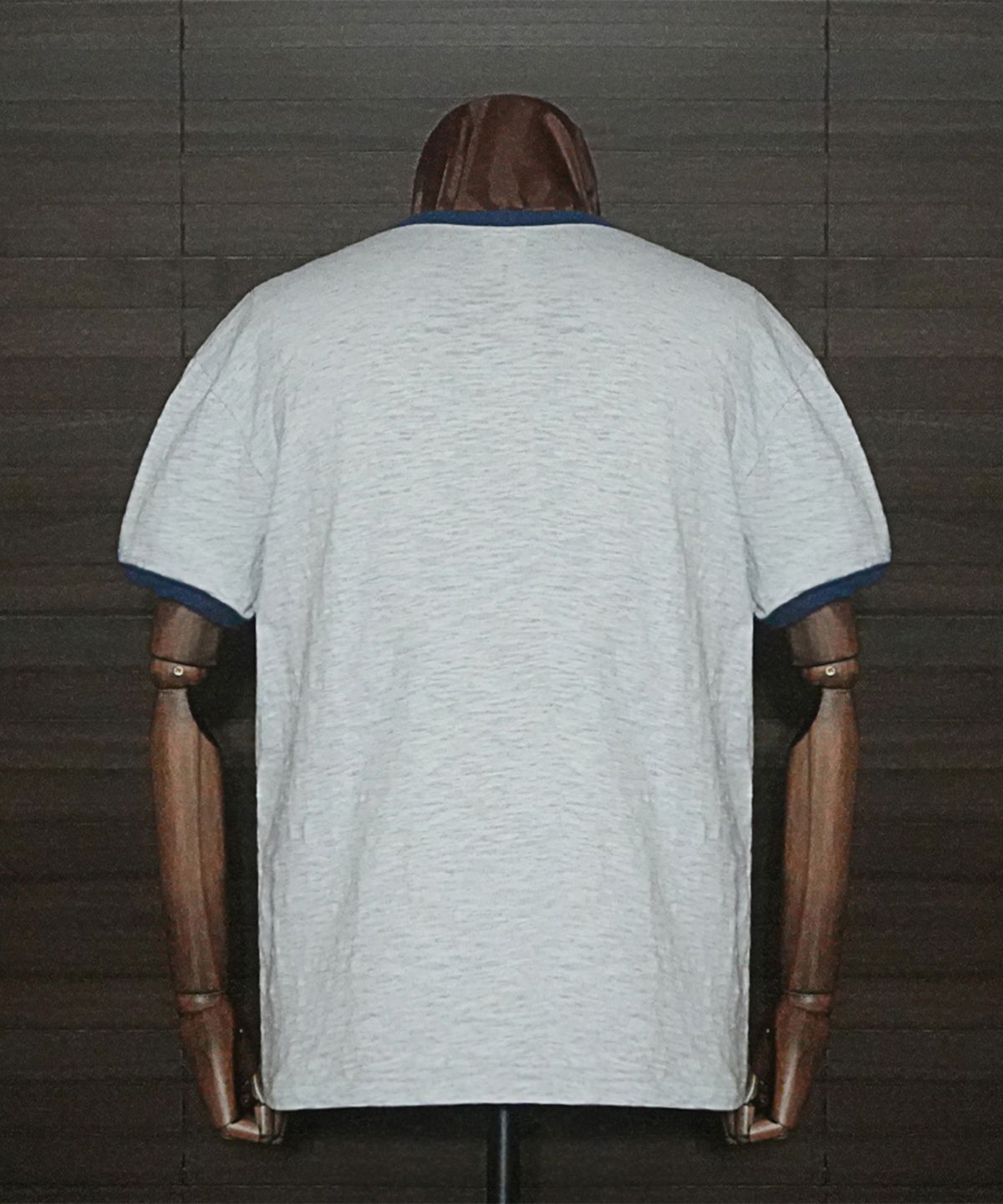 필드래프트(FIELDRAFT) [Soldier Fit] Rough Slub Ringer TEE_Melange/Blue