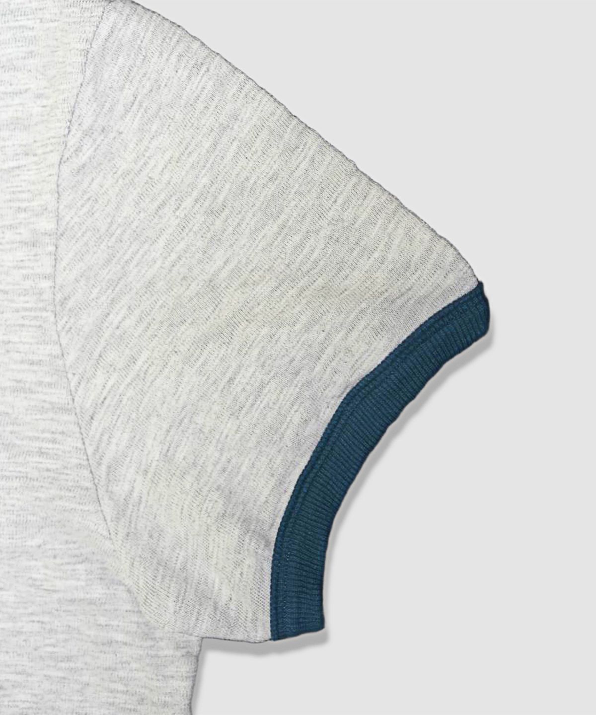 필드래프트(FIELDRAFT) [Soldier Fit] Rough Slub Ringer TEE_Melange/Blue