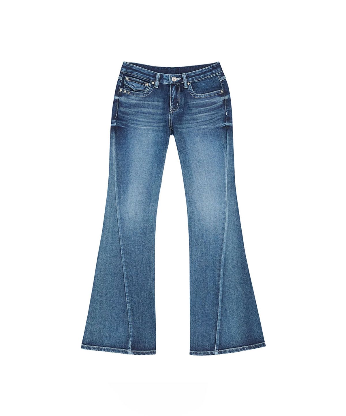 노 엑스트라 터치(NO EXTRA TOUCH) Kaihara All-Brush Stitch Low-Rise Bootcut (Deep Blue) / 26FWPT005DB