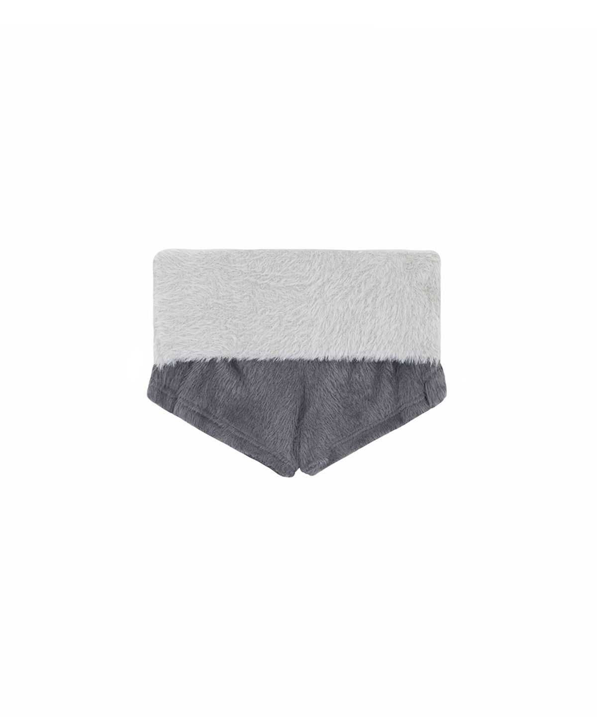 노 엑스트라 터치(NO EXTRA TOUCH) Hairy Fur Belted Micro Shorts (Gray) / 26FWSP001GR