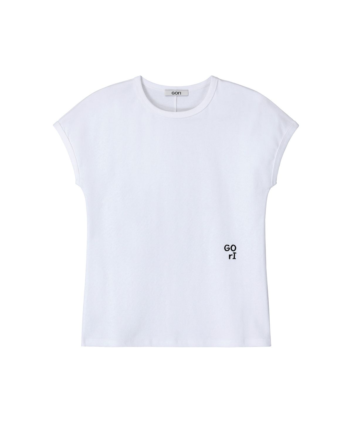 고리(GORI) GOrI Mini Logo Drop-shoulder Sleeveless (white)