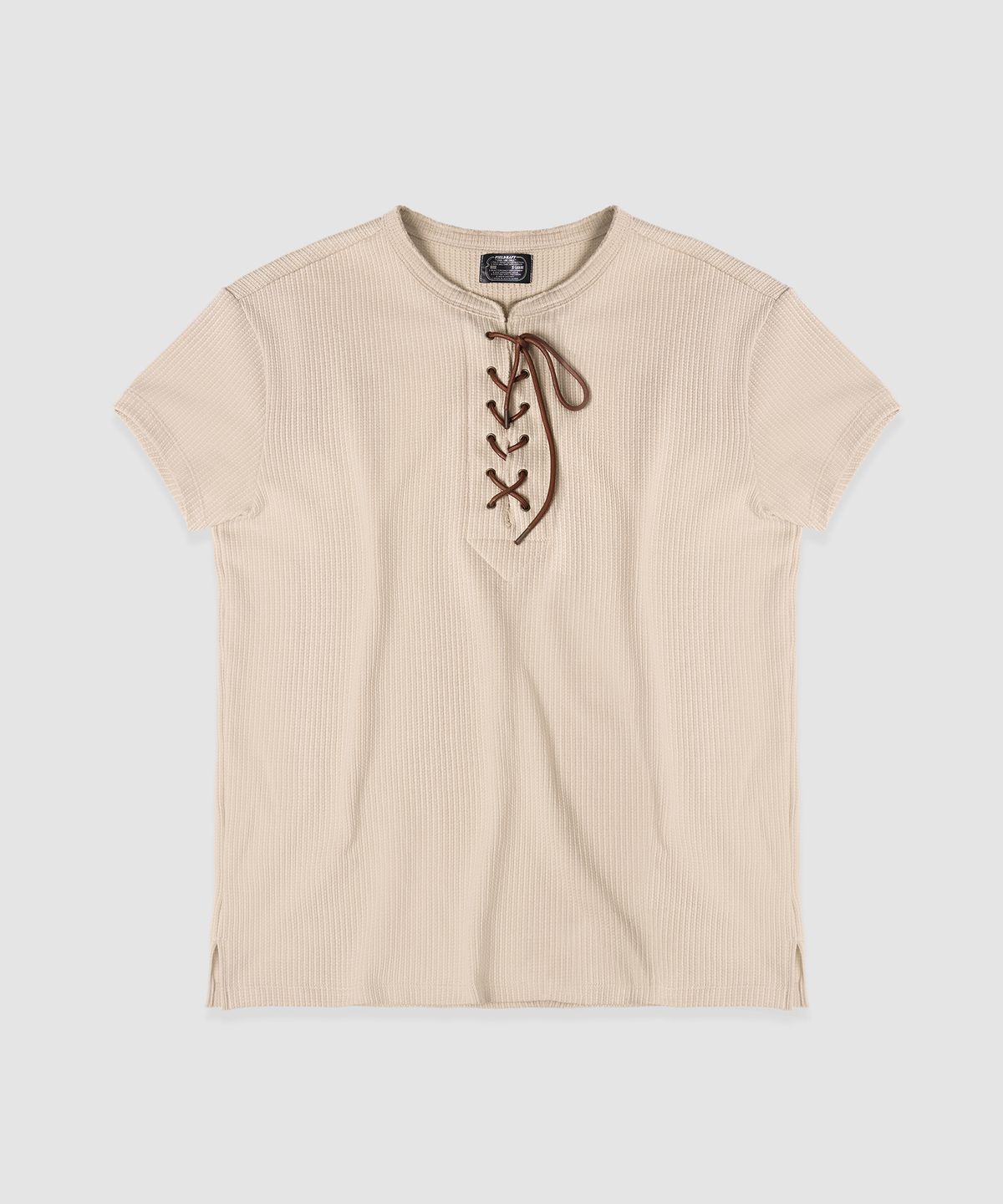 필드래프트(FIELDRAFT) [Soldier Fit] Baseball Lace-up TEE_Ivory