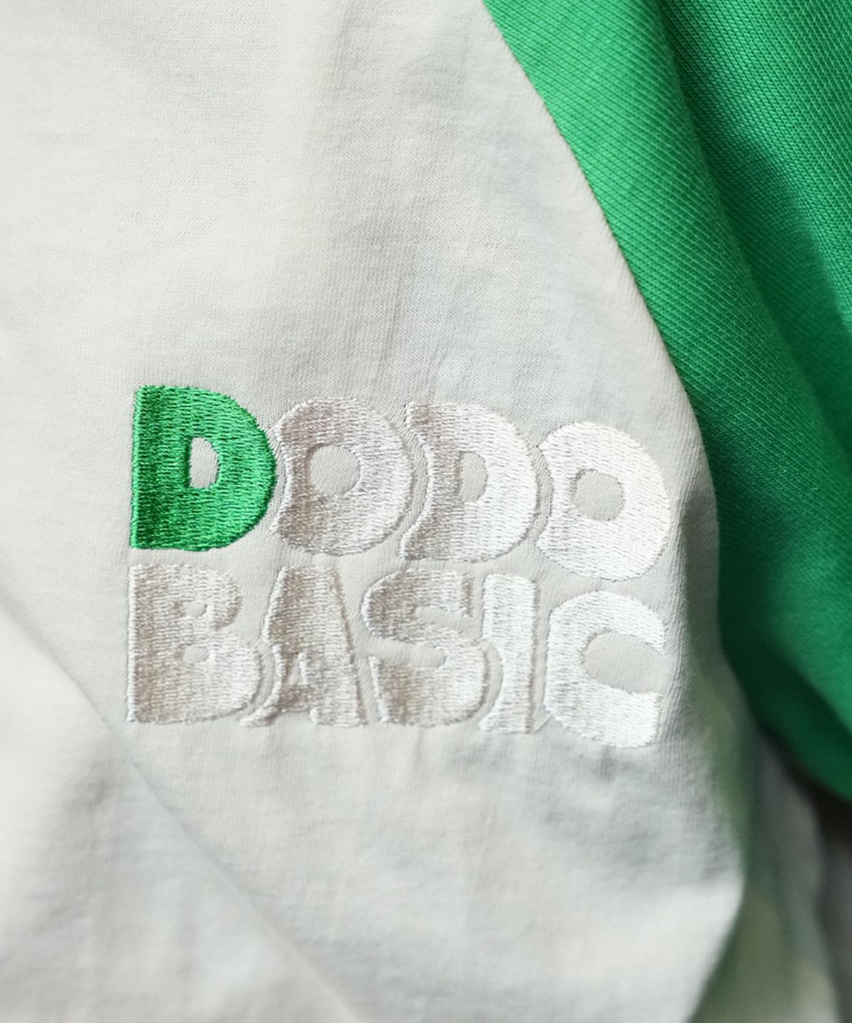 라메종드도도(LA MAISON DE DODO) DODO BASIC Reglan T Shirt (Ivory/Apple Green)_키즈긴팔티
