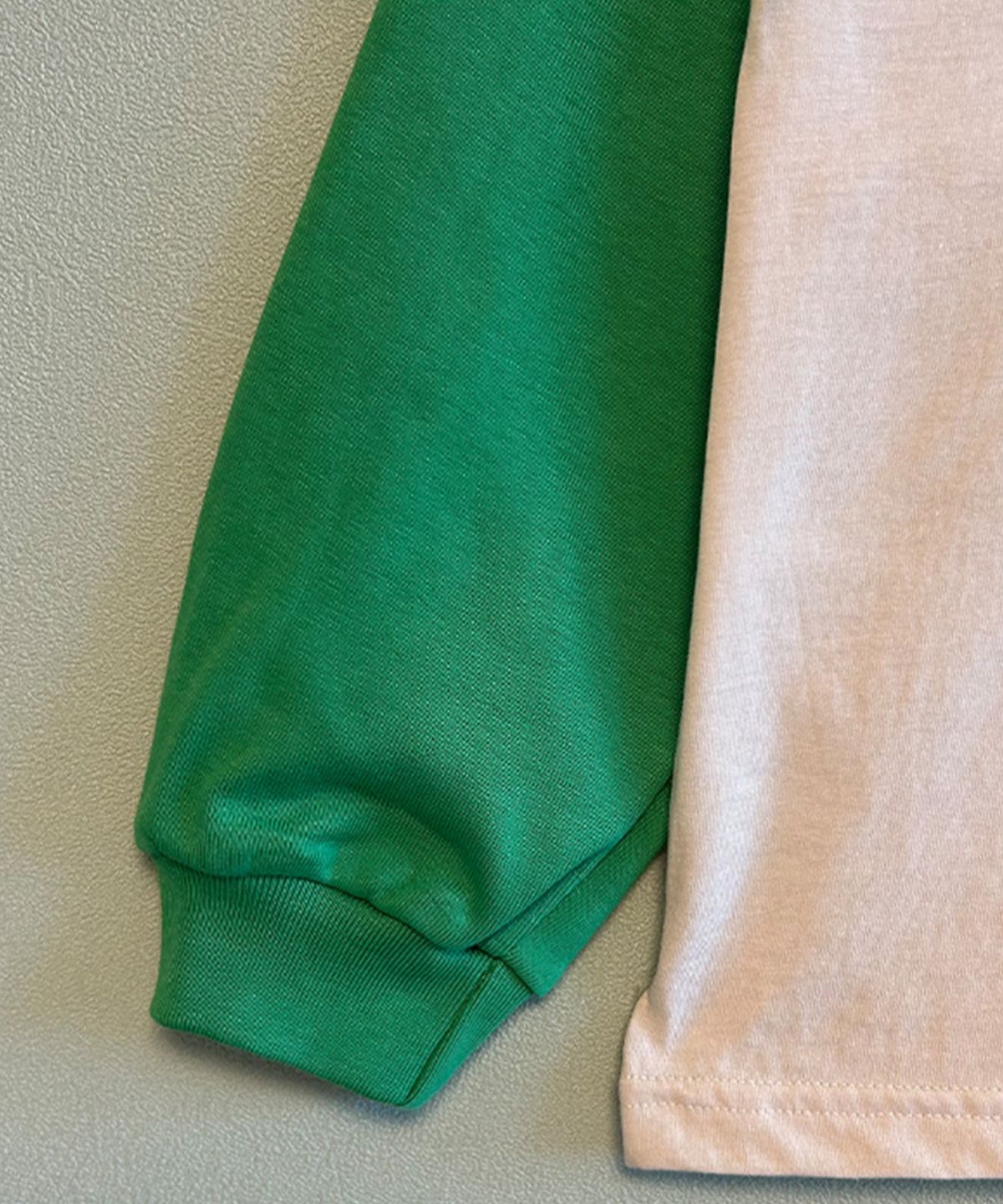 라메종드도도(LA MAISON DE DODO) DODO BASIC Reglan T Shirt (Ivory/Apple Green)_키즈긴팔티