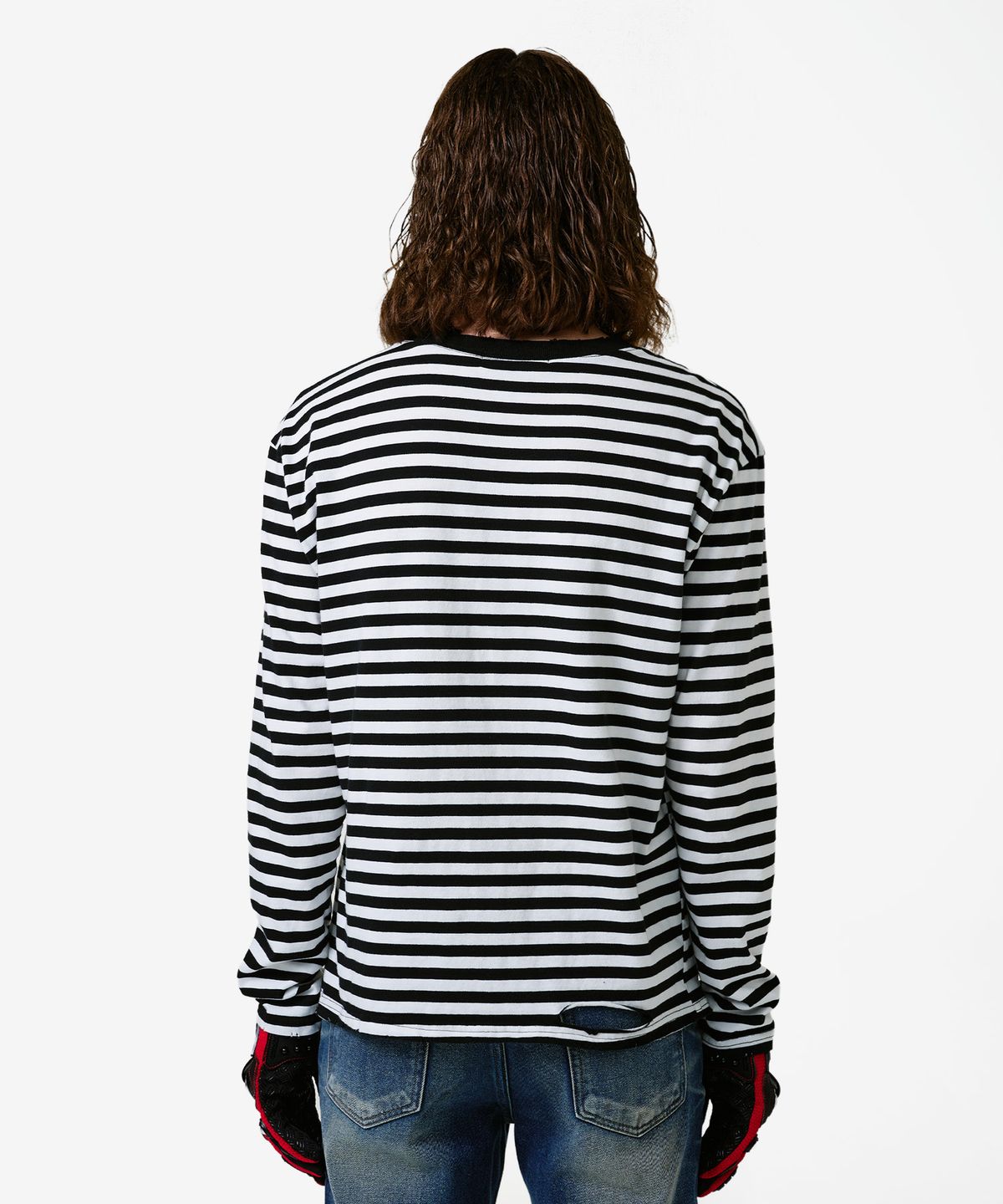 엔엔피스(NNPCS) NPC Distressed Stripe Long Sleeve