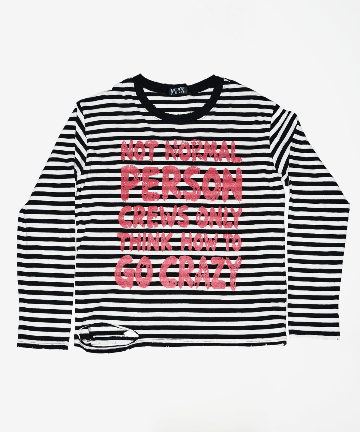 엔엔피스(NNPCS) NPC Distressed Stripe Long Sleeve