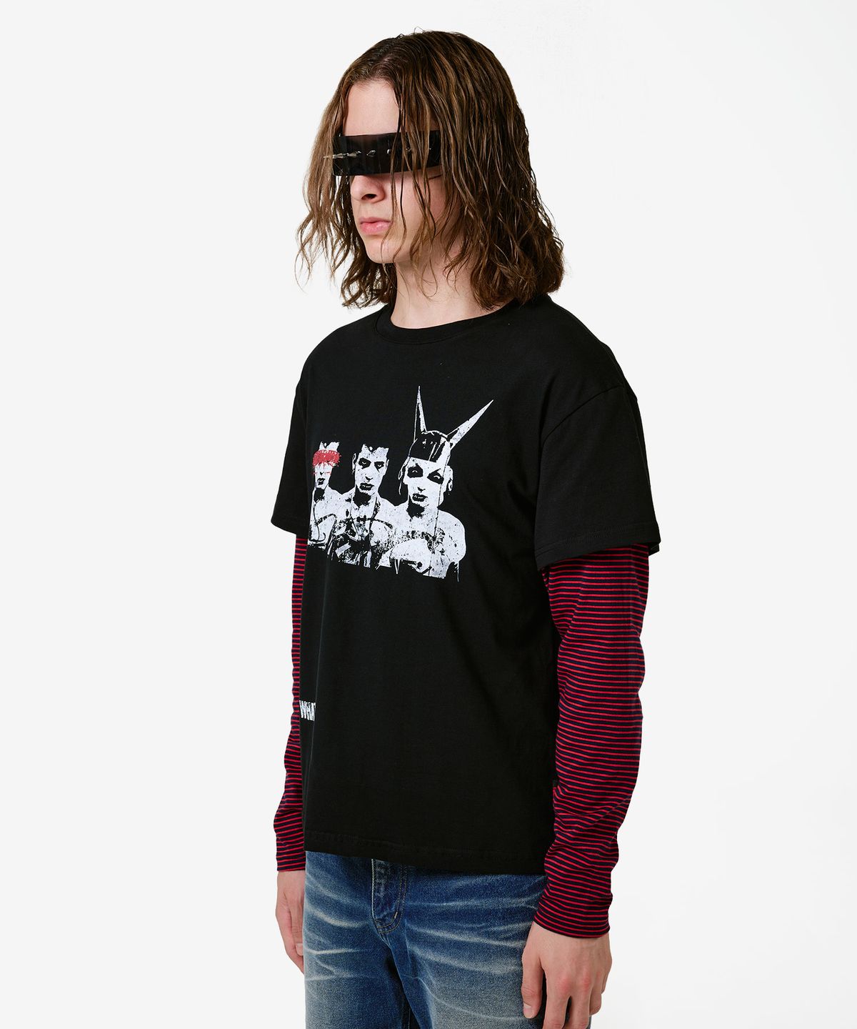 엔엔피스(NNPCS) Funk Layered Stripe Long Sleeve