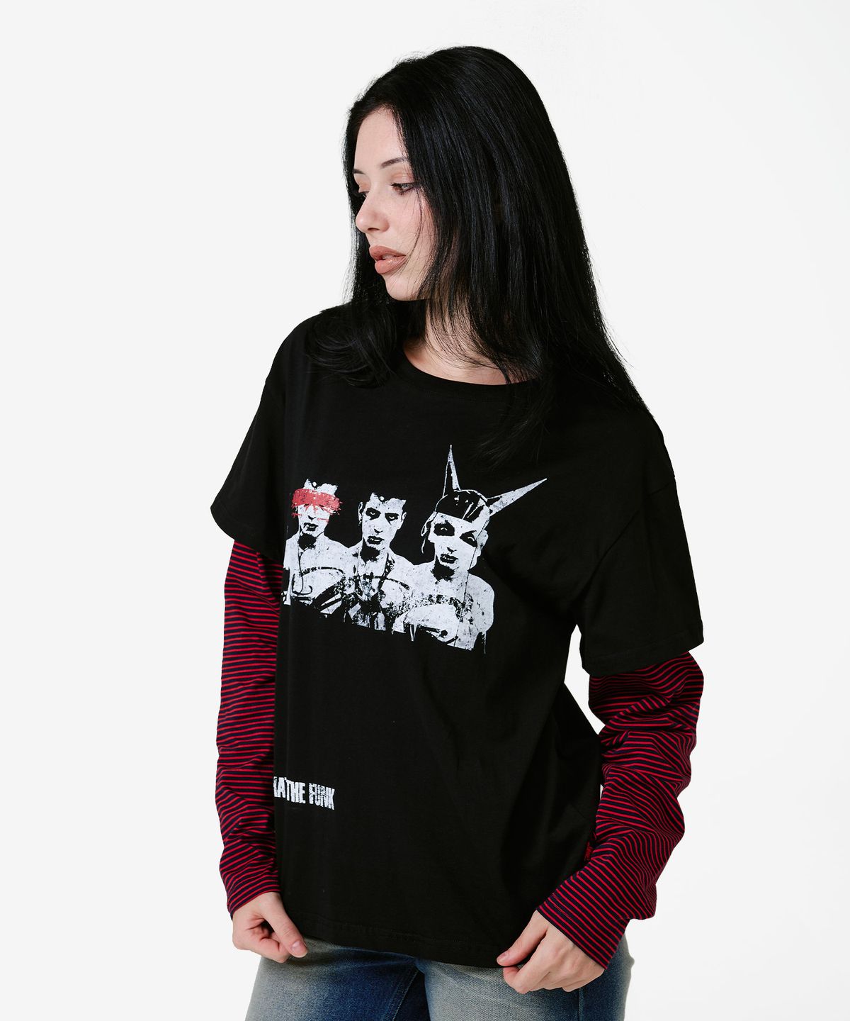 엔엔피스(NNPCS) Funk Layered Stripe Long Sleeve