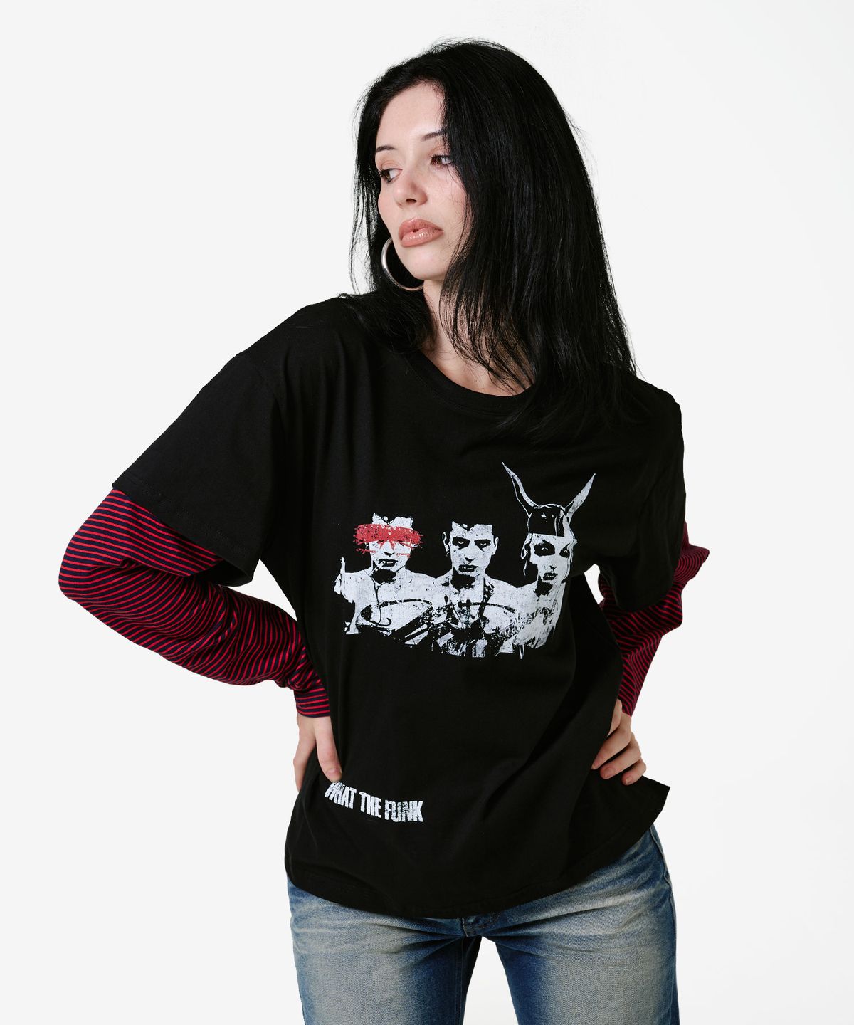 엔엔피스(NNPCS) Funk Layered Stripe Long Sleeve