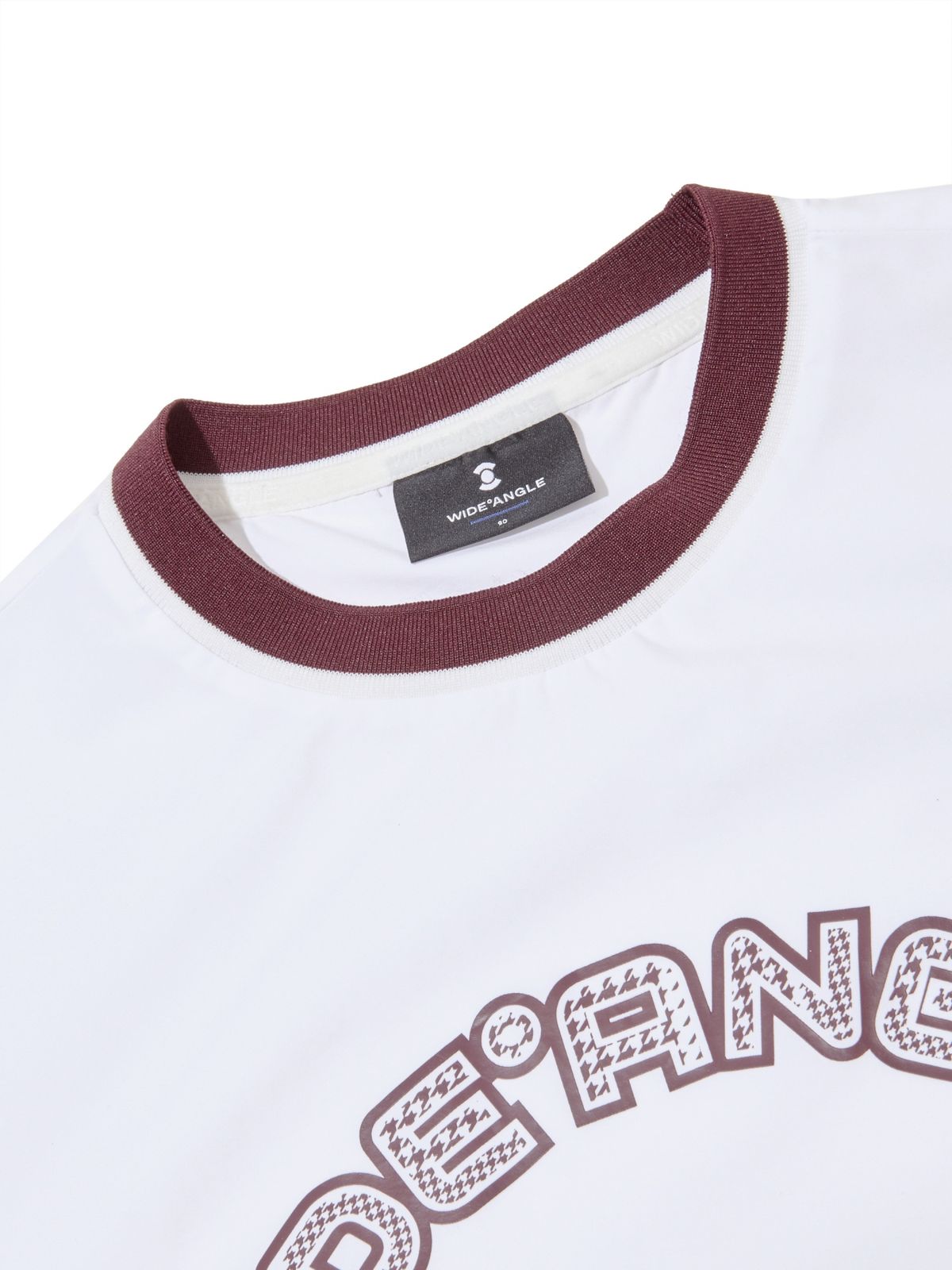 와이드앵글(WIDEANGLE) TO 로고 포인트 우븐 티셔츠 L_Off White