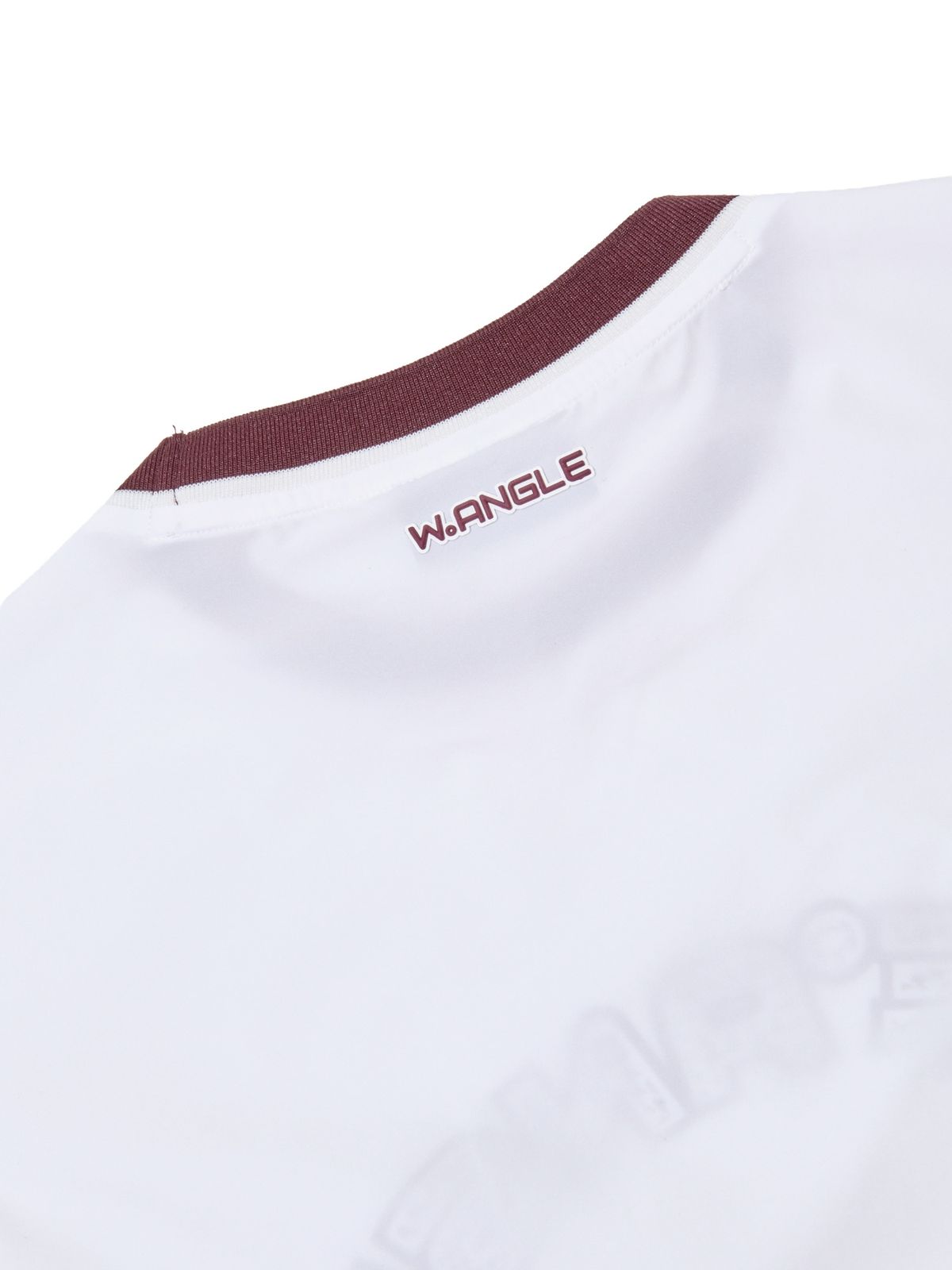 와이드앵글(WIDEANGLE) TO 로고 포인트 우븐 티셔츠 L_Off White