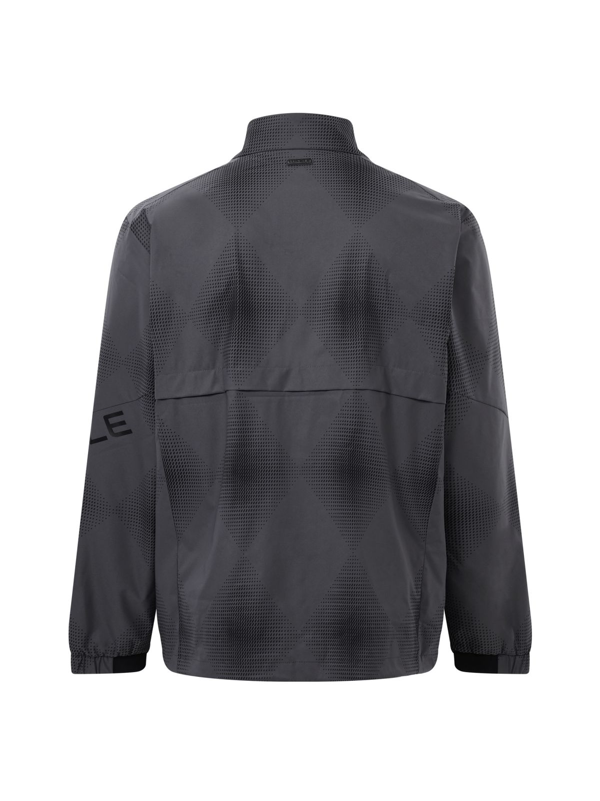 와이드앵글(WIDEANGLE) CO 와이드 레터링 쿼터집업 아노락 M_COOL GREY