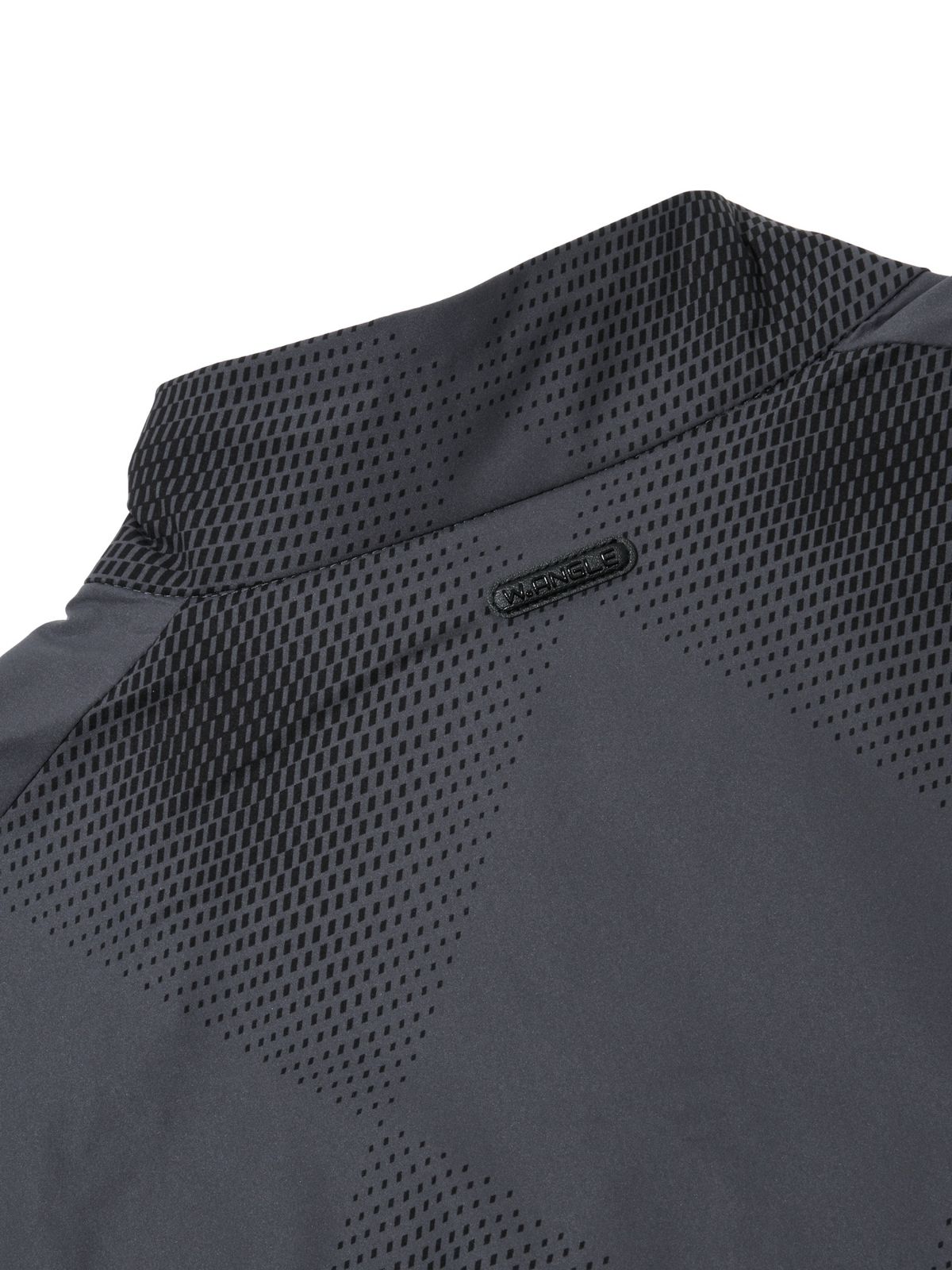 와이드앵글(WIDEANGLE) CO 와이드 레터링 쿼터집업 아노락 M_COOL GREY