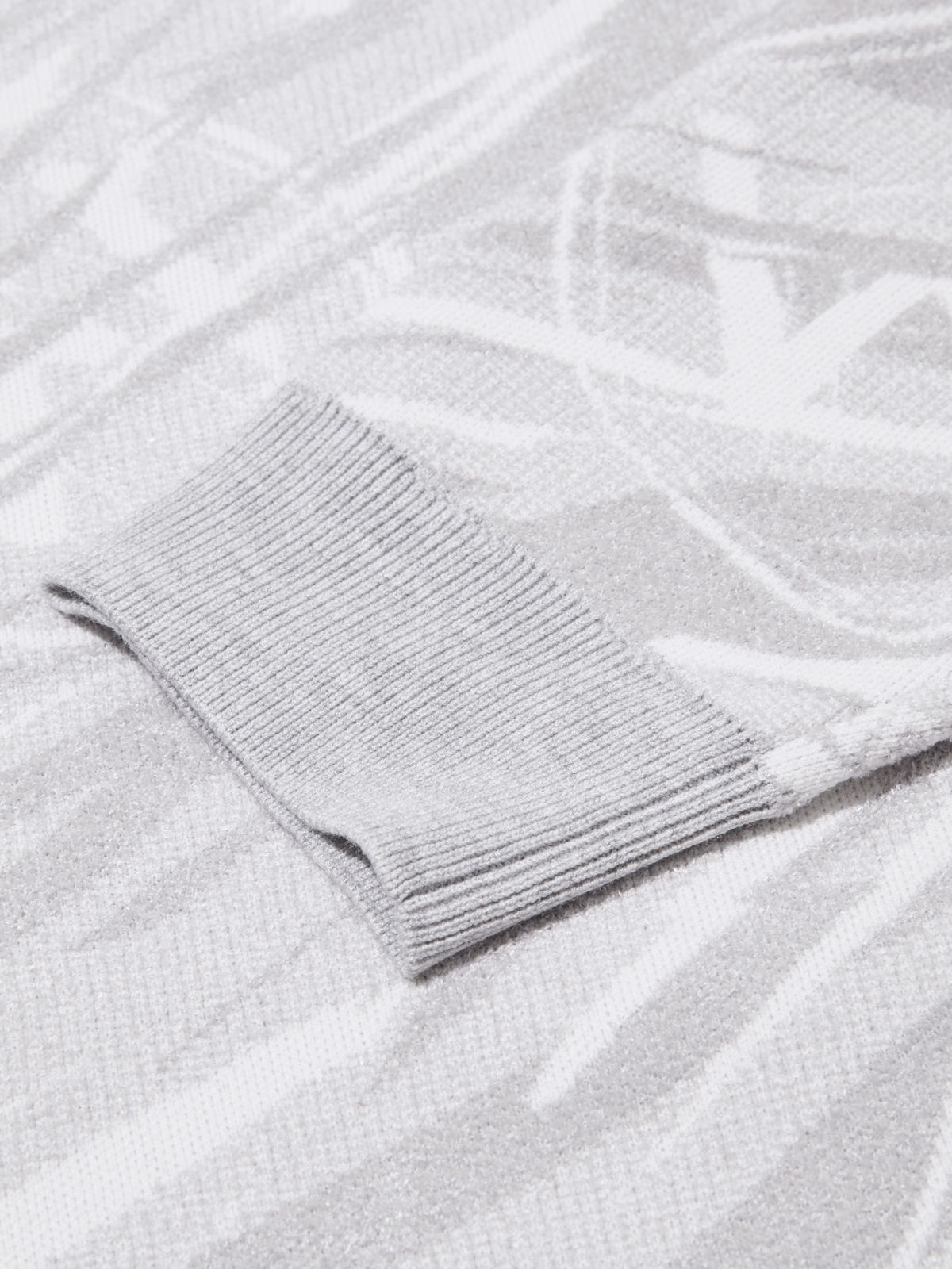 와이드앵글(WIDEANGLE) TO 와일드락 패턴 라운드 스웨터 M_Light Grey