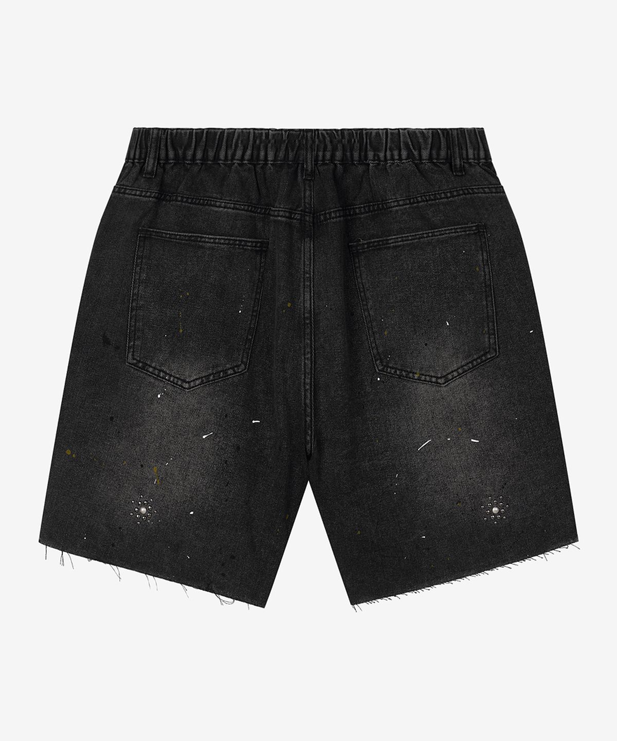 스트라이크(STRIKE) Atelier Jeweled Washed Denim Shorts (BLACK)