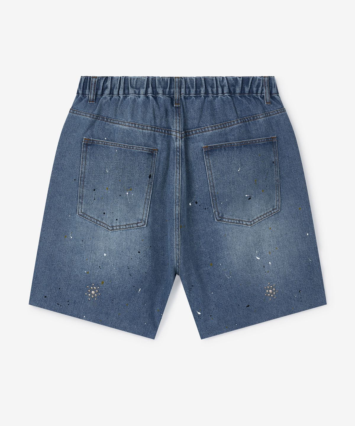 스트라이크(STRIKE) Atelier Jeweled Washed Denim Shorts (BLUE)