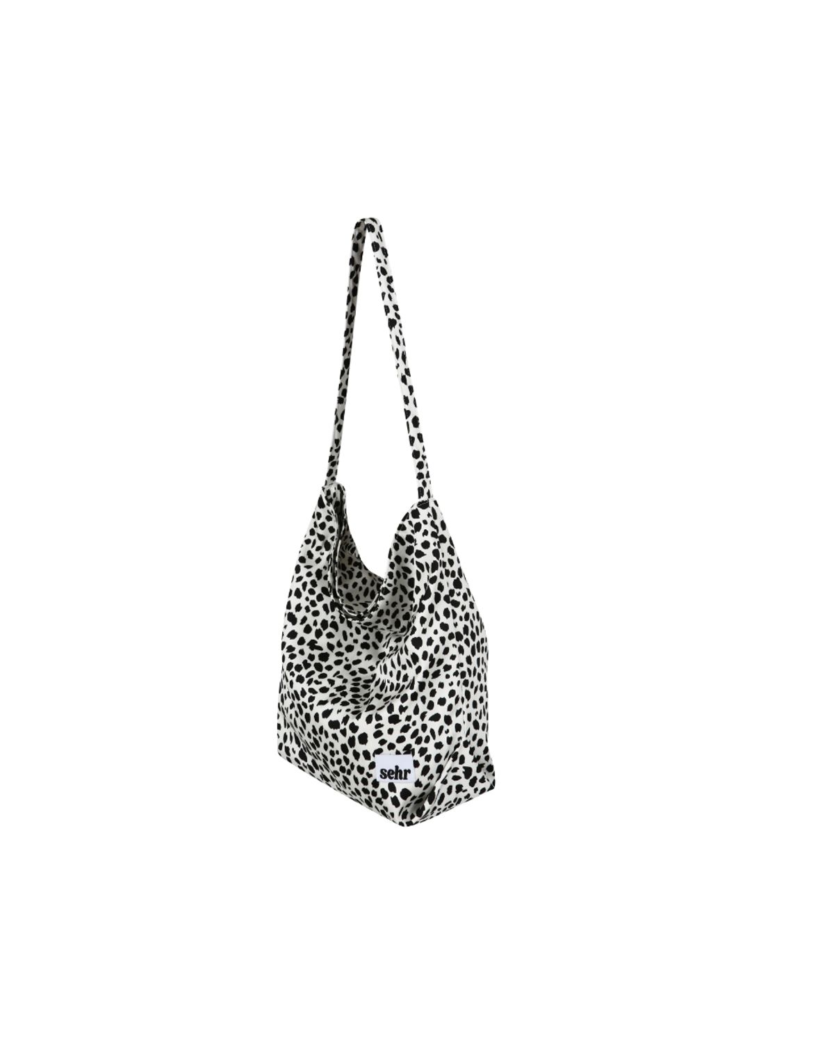 세르(SEHR) Leopard Medium Bucket Bag (White)