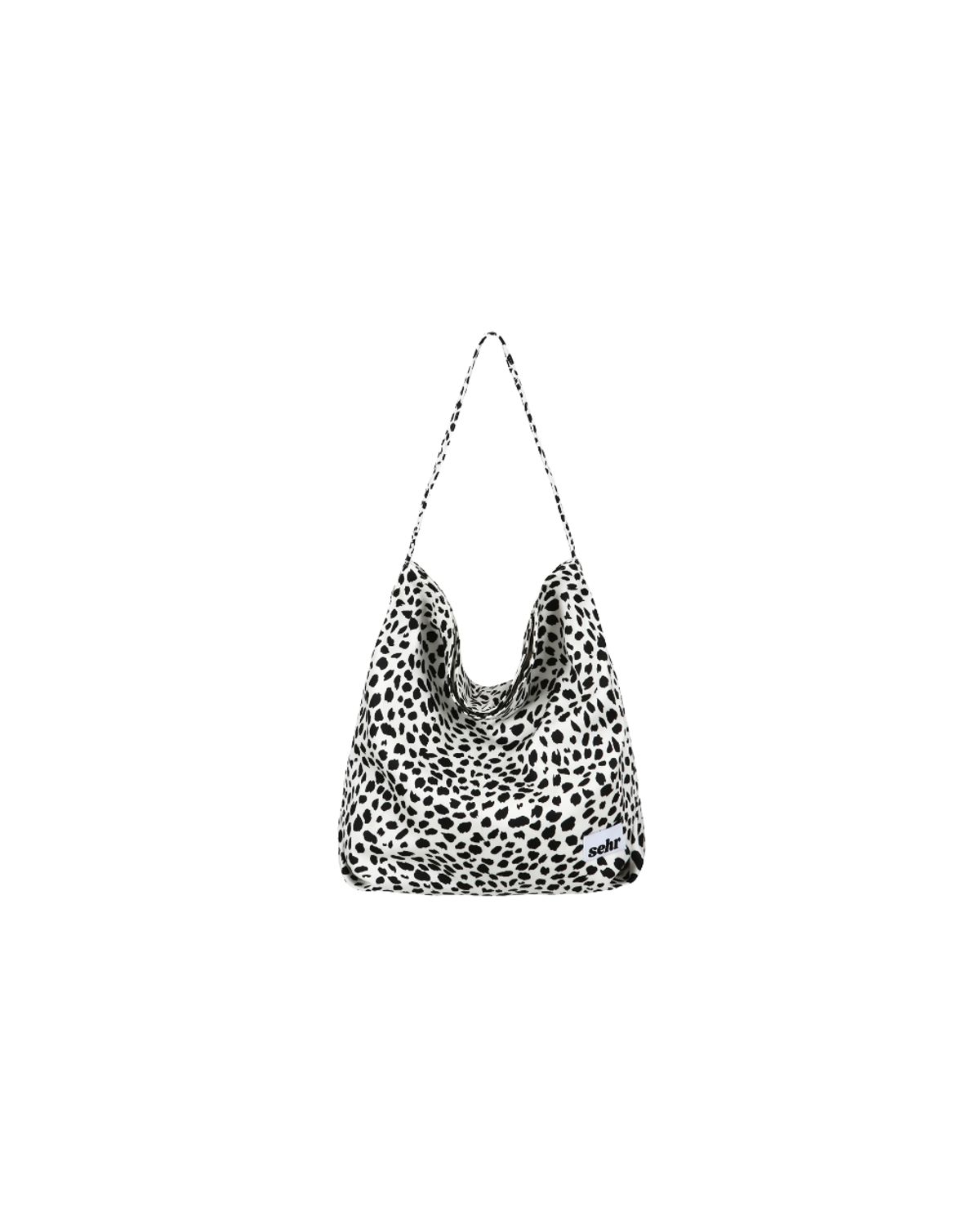 세르(SEHR) Leopard Medium Bucket Bag (White)