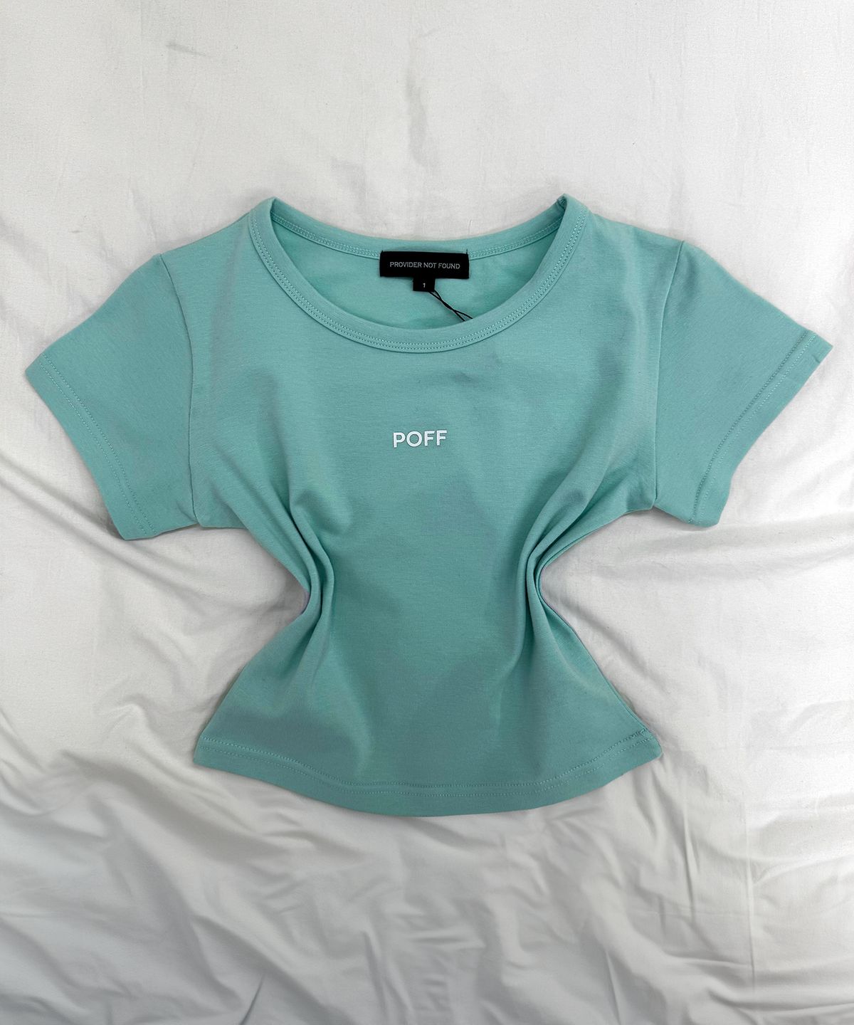 포프 서울(POFF SEOUL) HALF TEE [ MINT,WHITE,BLACK ]