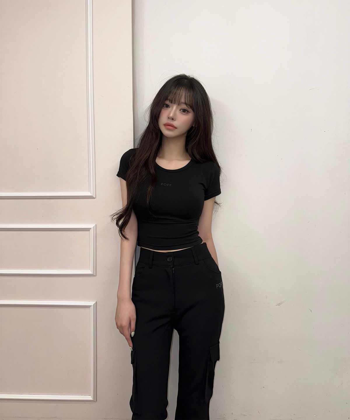 포프 서울(POFF SEOUL) HALF TEE [ MINT,WHITE,BLACK ]