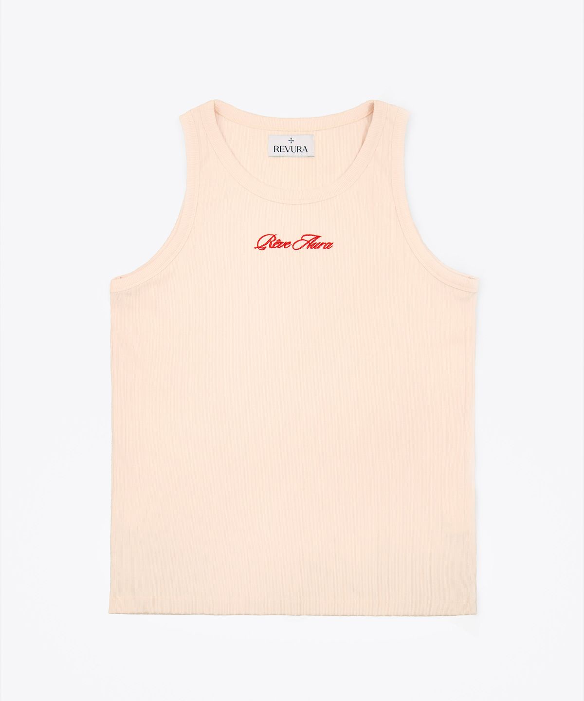 레뷰라(REVURA) ICONE COTTON MODAL RIBBED SLEEVELESS - CREAM